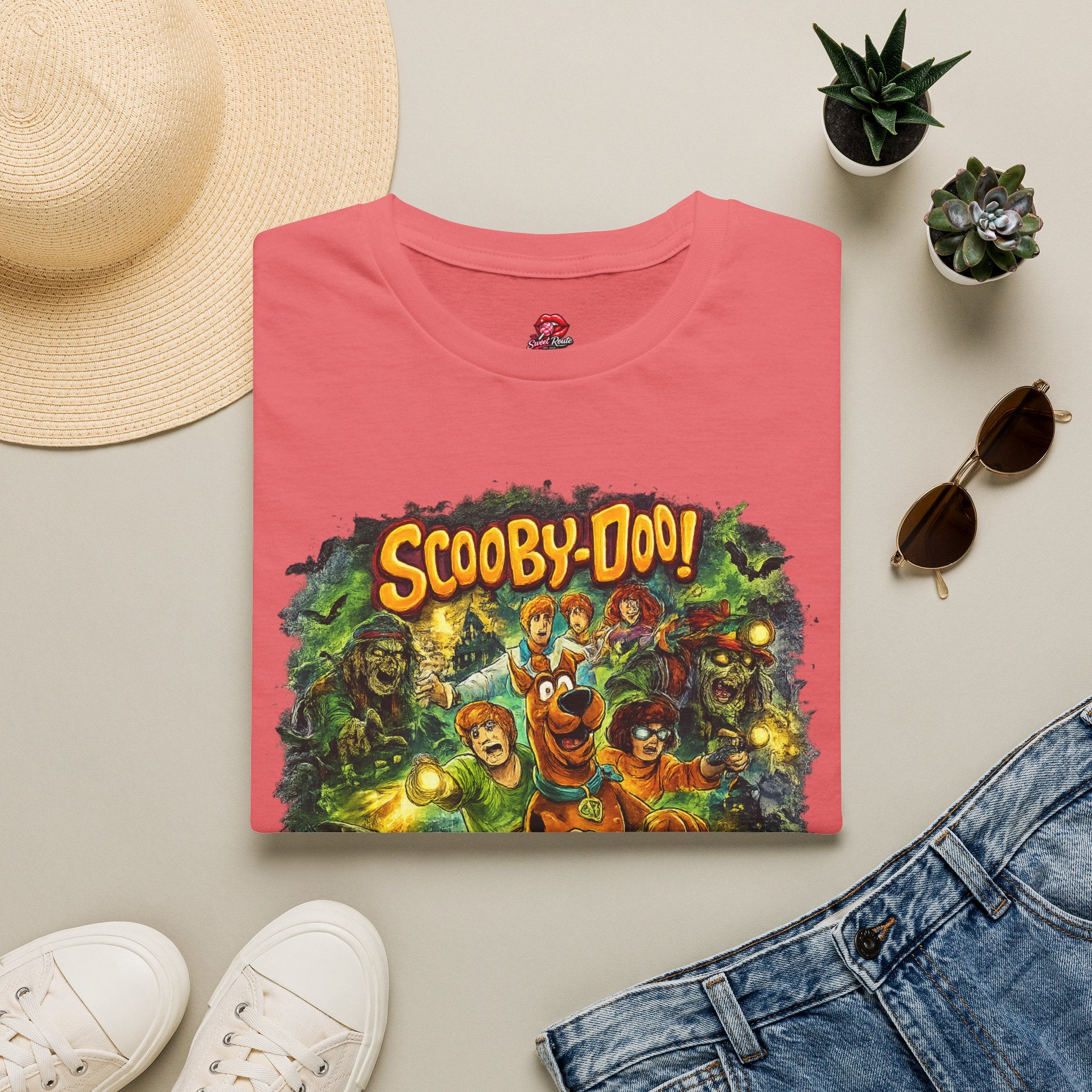 Scooby-Doo Zombie Island T-Shirt | Retro Cartoon Horror Graphic Tee | Spooky Halloween Shirt for 90s Cartoon Fans