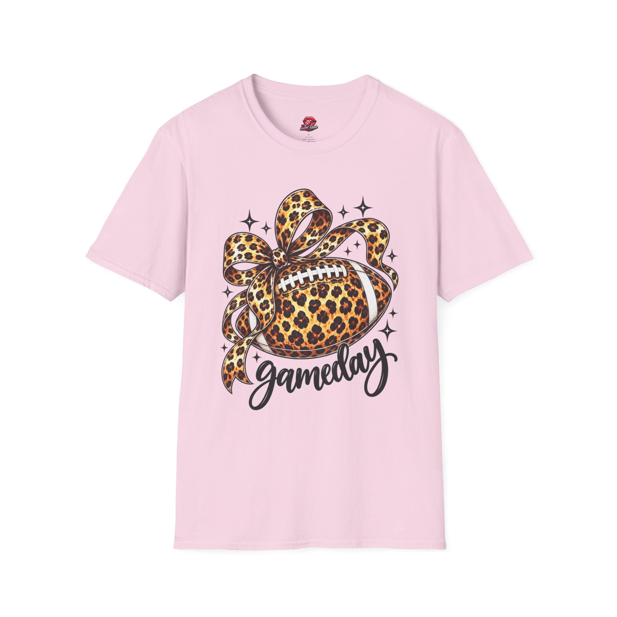 Leopard Print Football Gameday T-Shirt