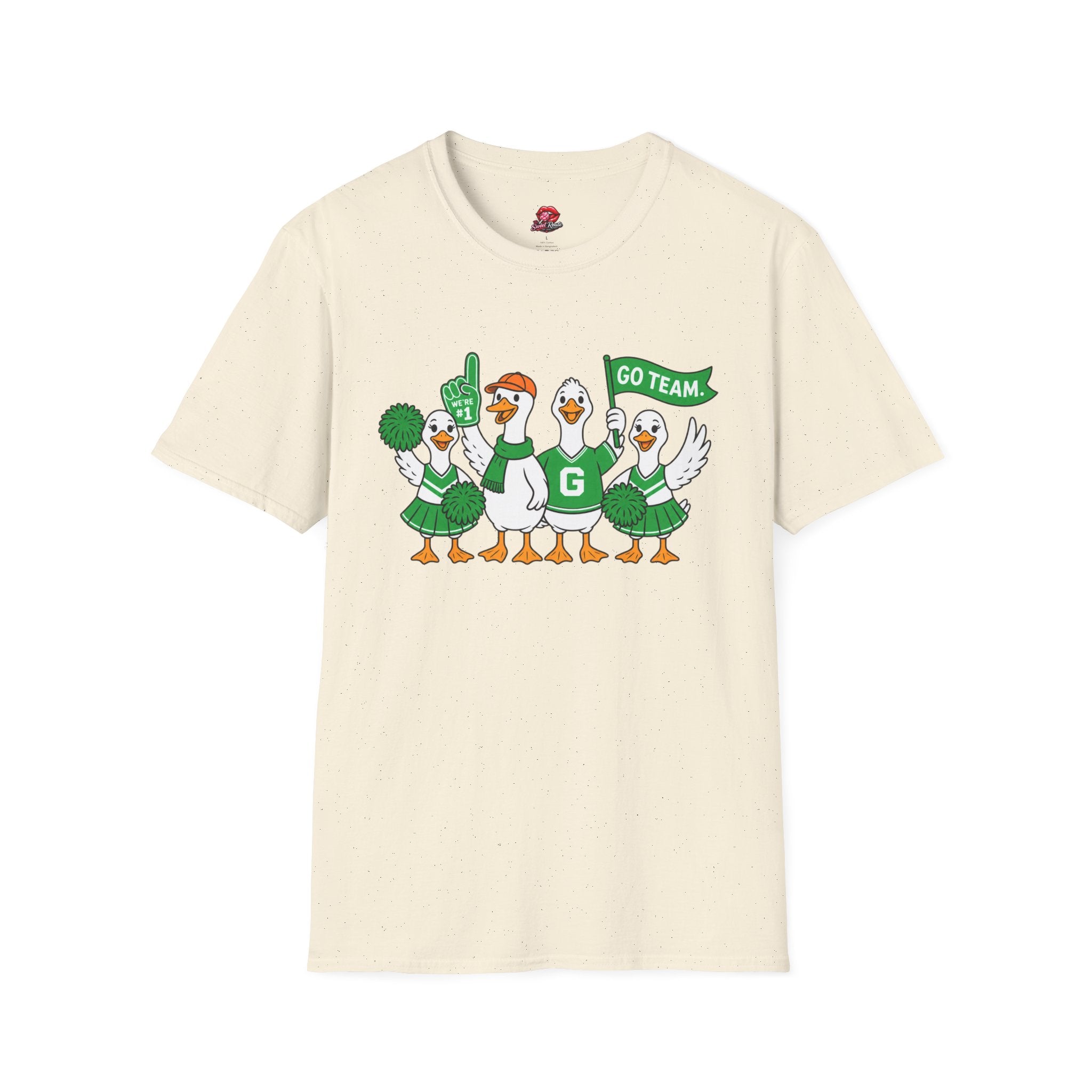 Cheerleader Ducks 'Go Team' T-Shirt