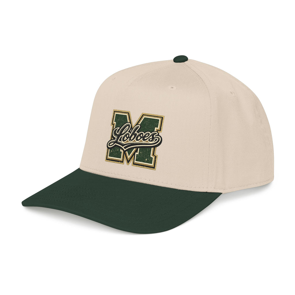 Loboes Vintage Letter M Mid-Profile Baseball Cap
