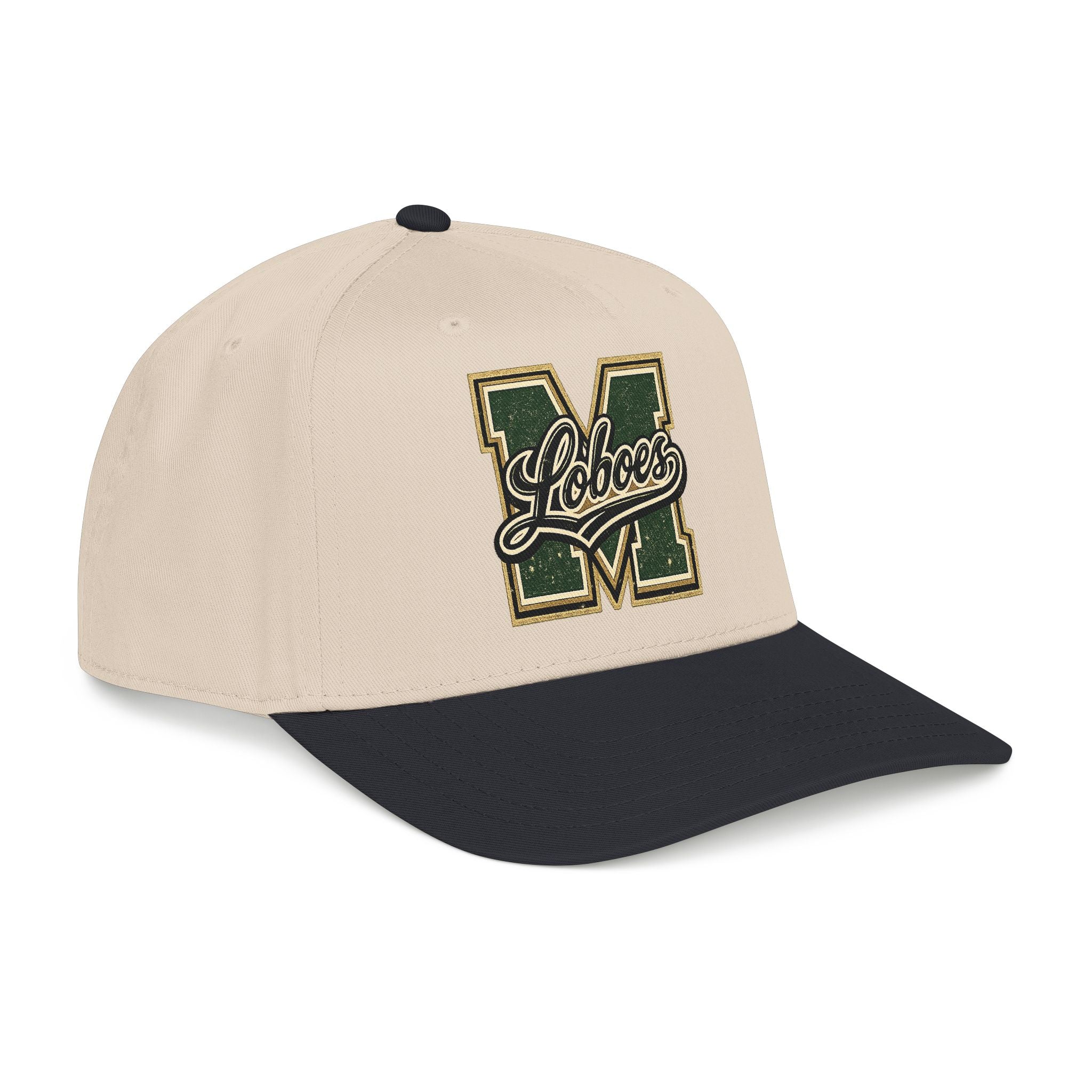 Loboes Vintage Letter M Mid-Profile Baseball Cap