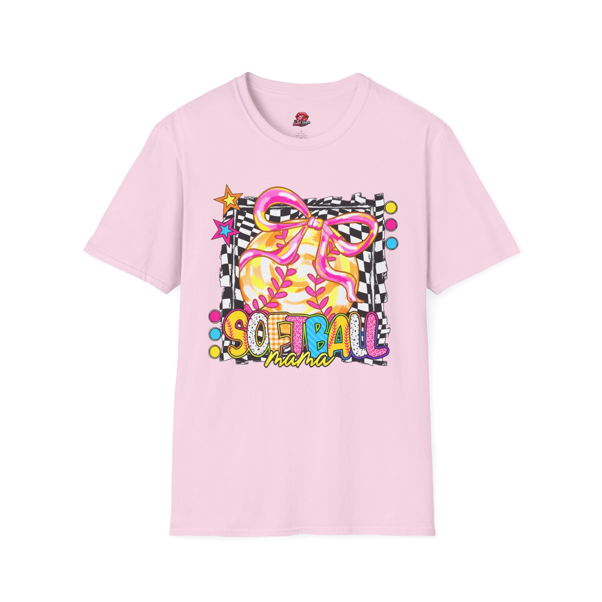 Softball Mama Bow T-Shirt