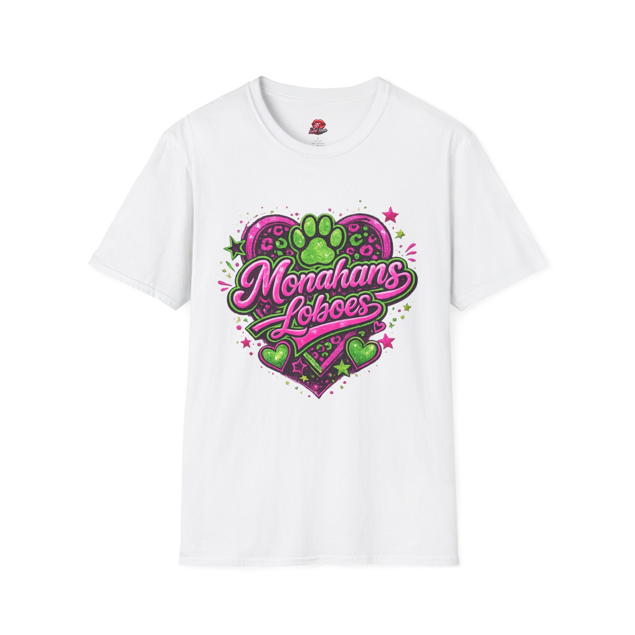 Monahans Loboes Paw Heart T-Shirt