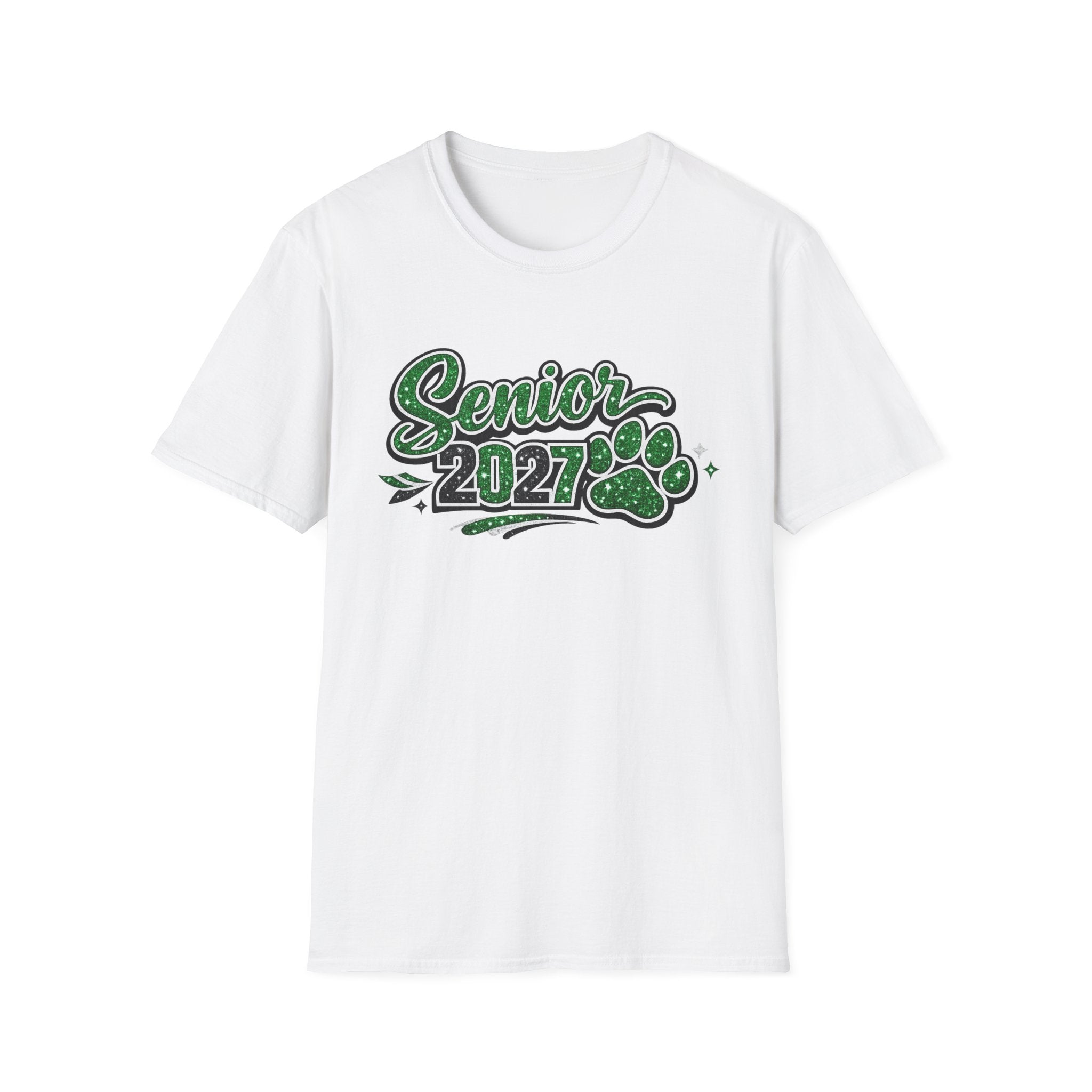 Senior 2027 Paw Print T-Shirt