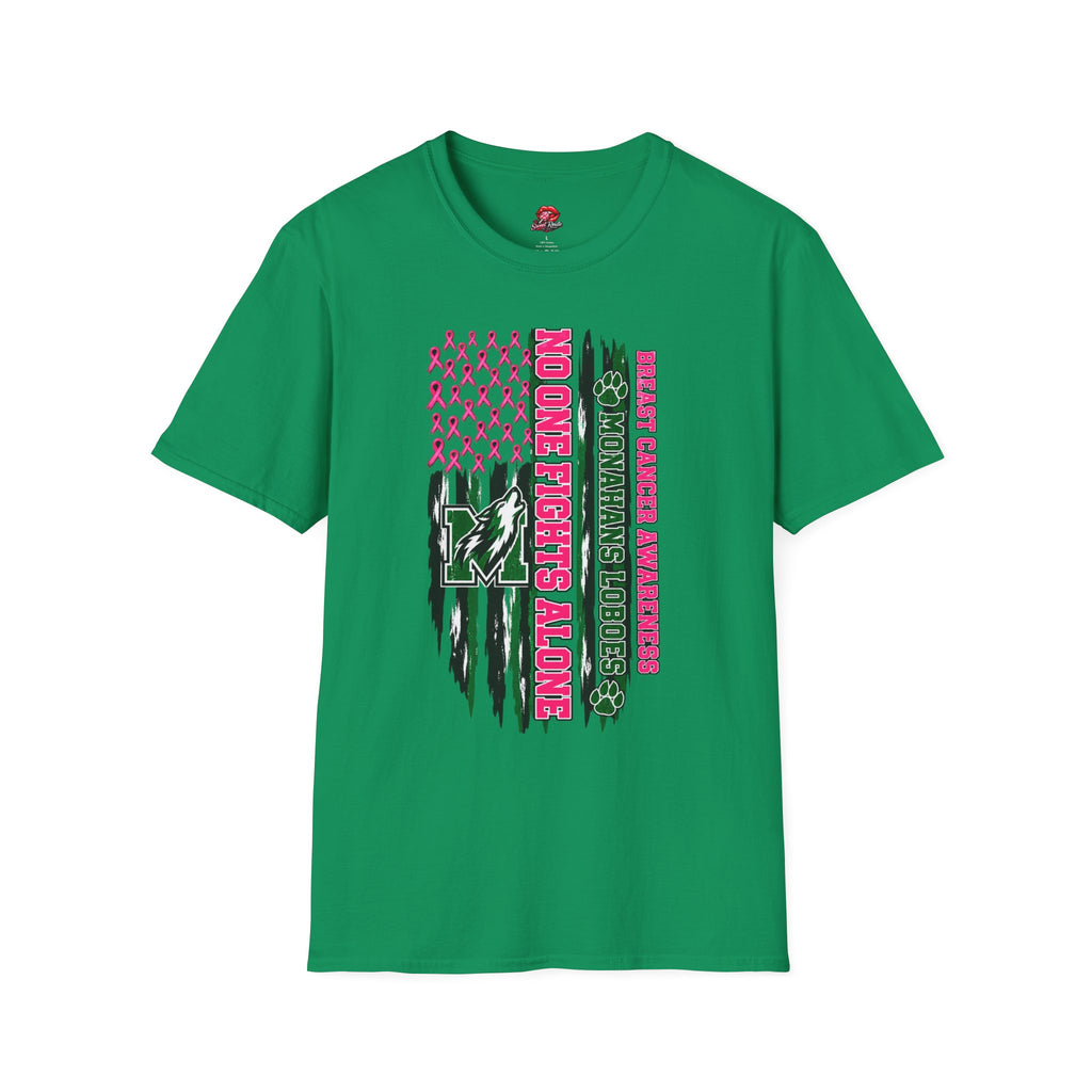 Pink & Green Distressed Flag Design Tee