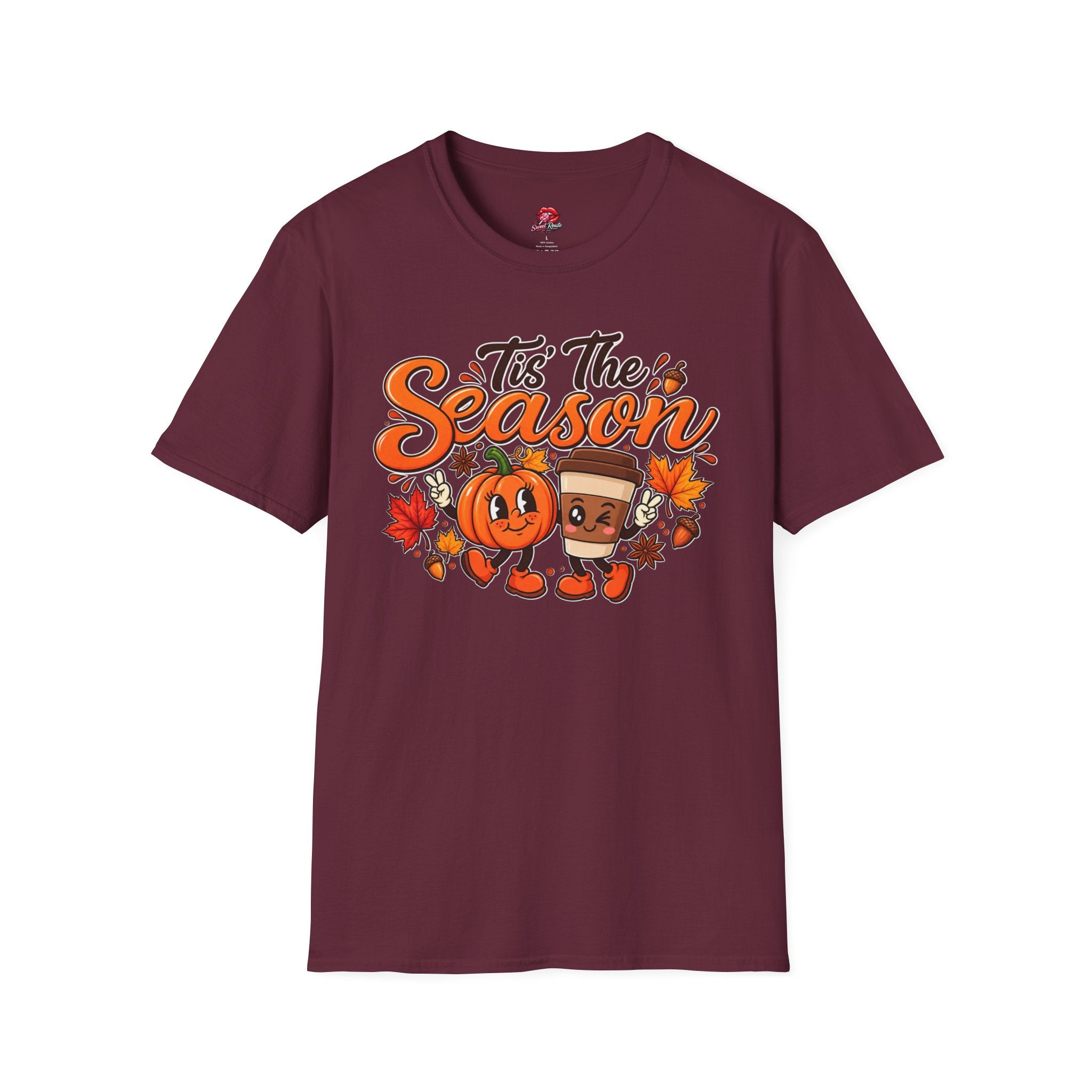 Tis The Season Pumpkin & Coffee Fall Graphic Tee