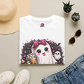 Cute Ghost with Bow Creepin It Real T-Shirt | Coquette Halloween Ghost Tee | Pink Bow Spooky Shirt | Cute Fall Graphic Tee | Halloween Gift