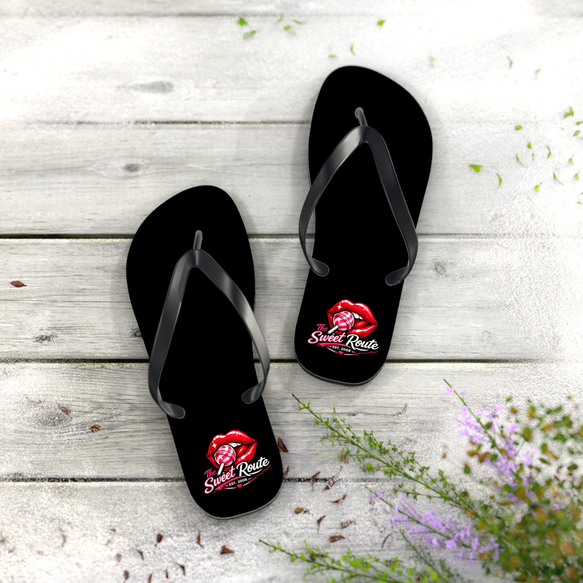 Sweet Route Flip Flops