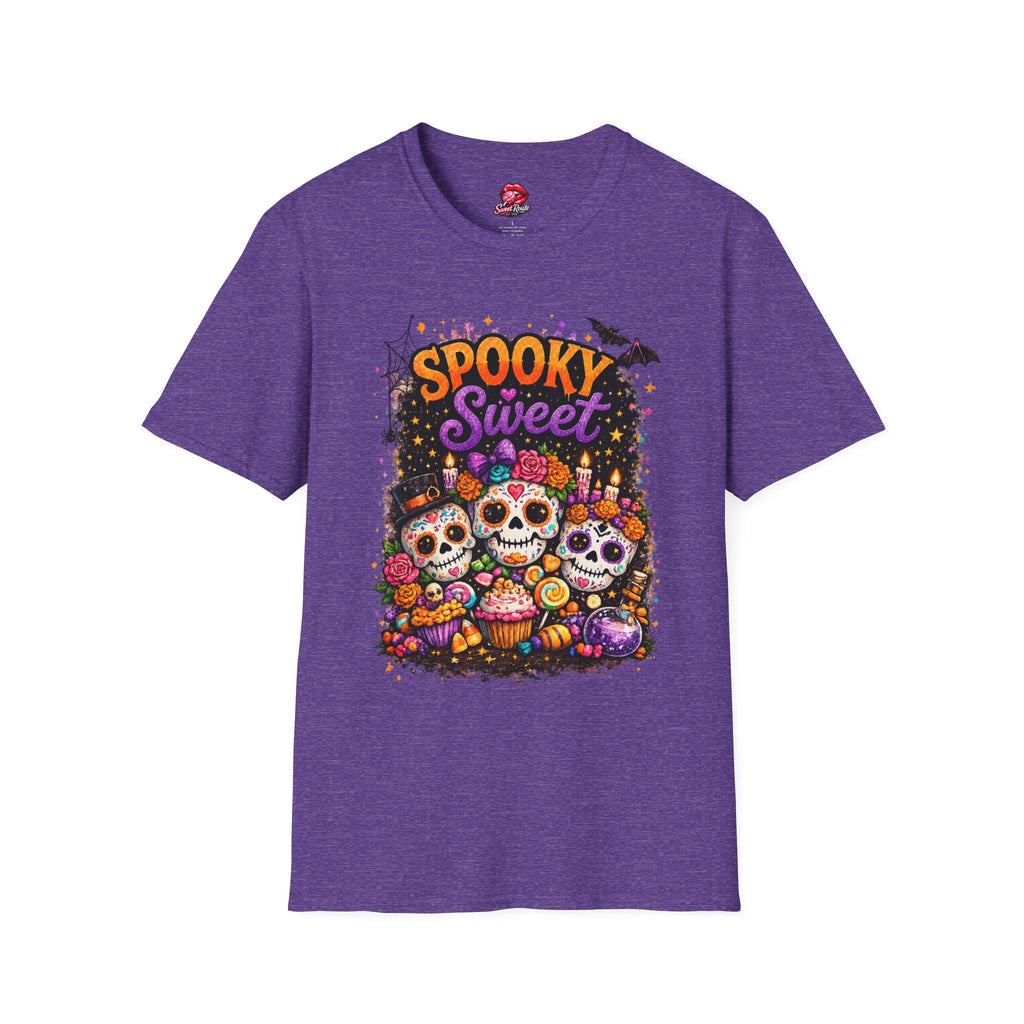 Spooky Sweet Sugar Skulls Halloween T-Shirt | Cute Sugar Skull Tee | Day of the Dead Shirt | Fall Graphic Tee | Spooky Season Shirt | Halloween Gift