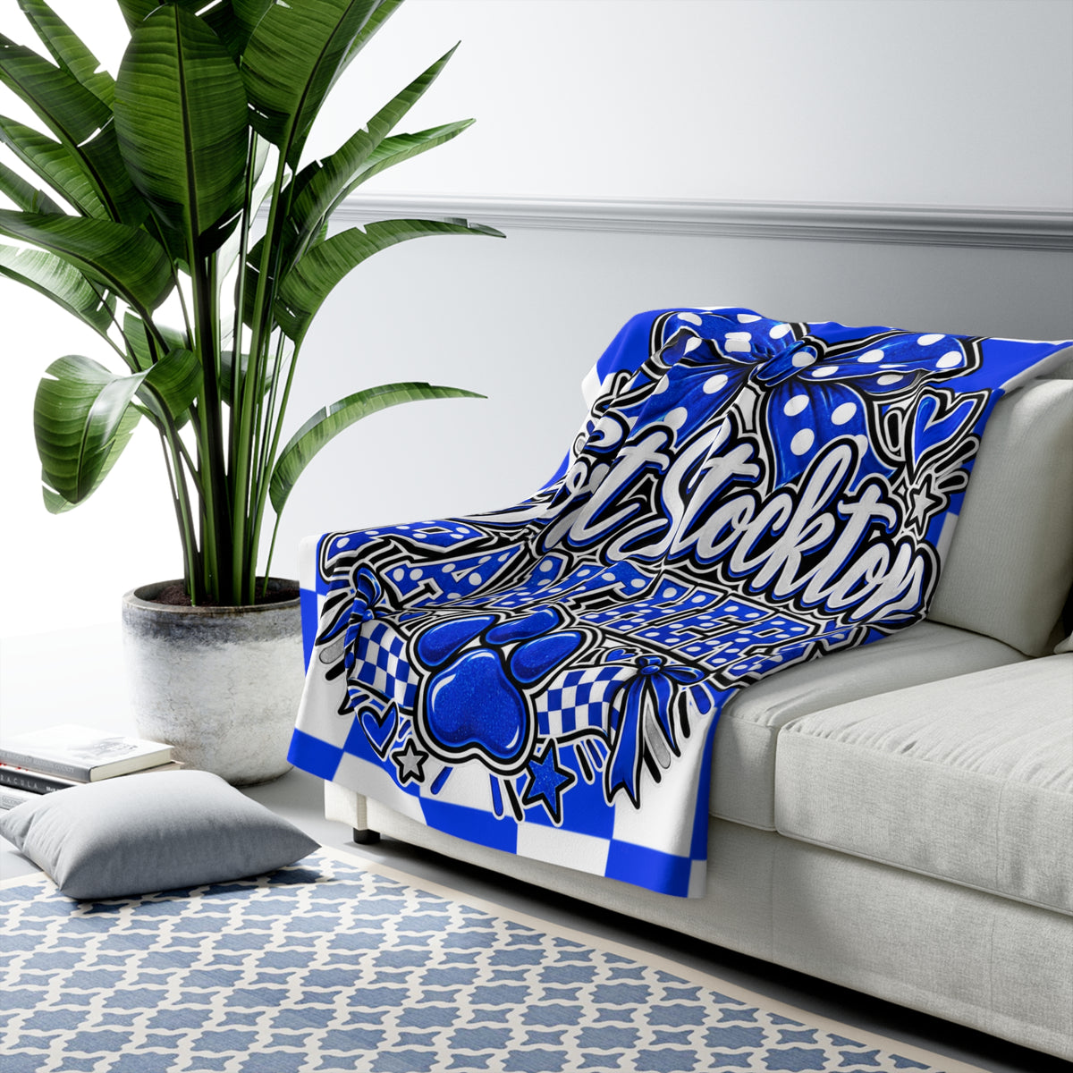Fort Stockton Panthers Sherpa Fleece Blanket