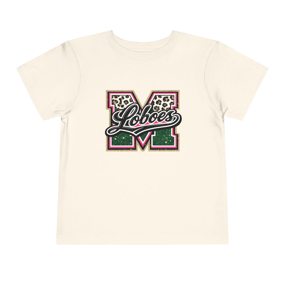 Loboes Leopard M Letter Toddler Tee