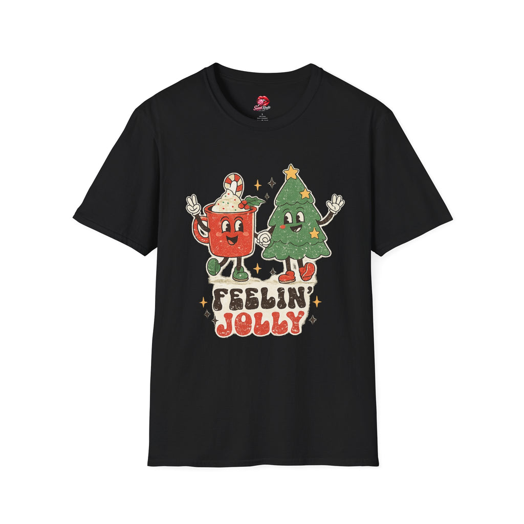 Feelin' Jolly mug and Christmas tree T-Shirt