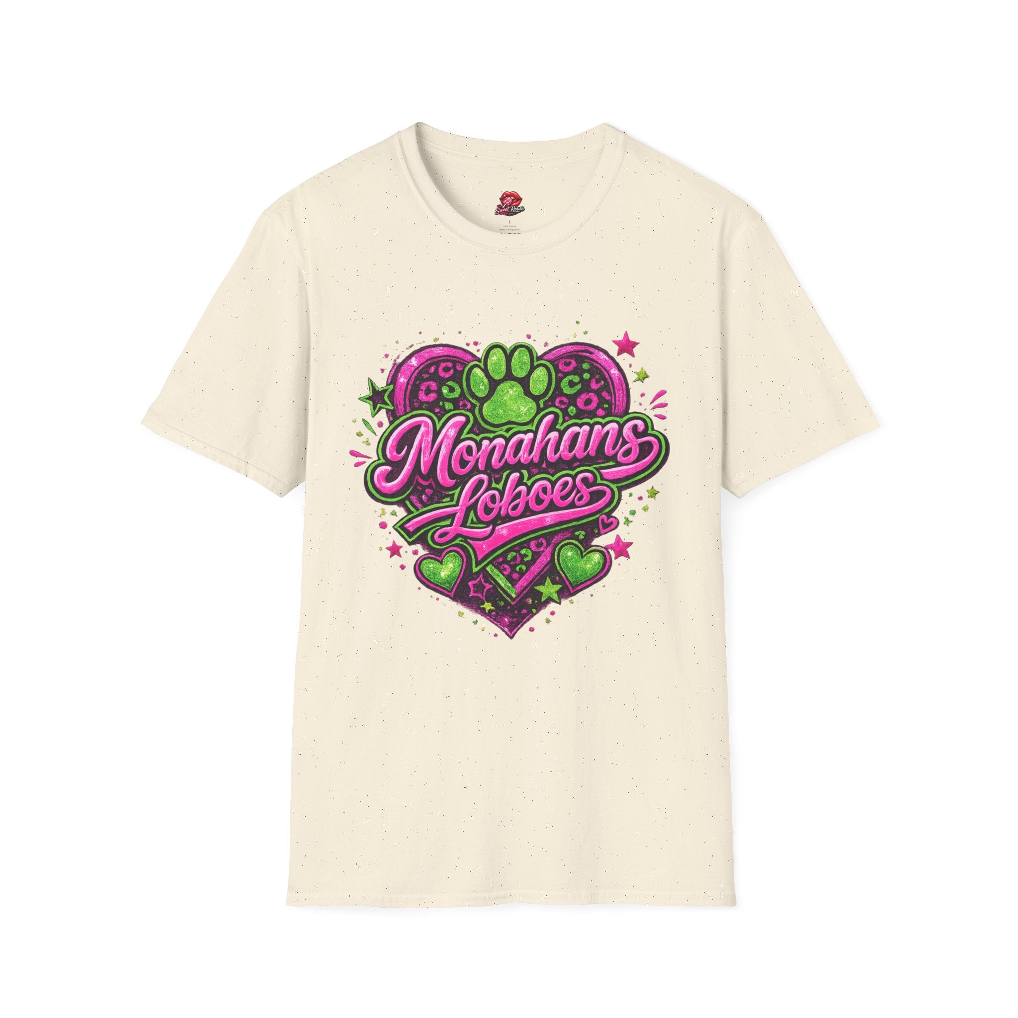 Monahans Loboes Paw Heart T-Shirt