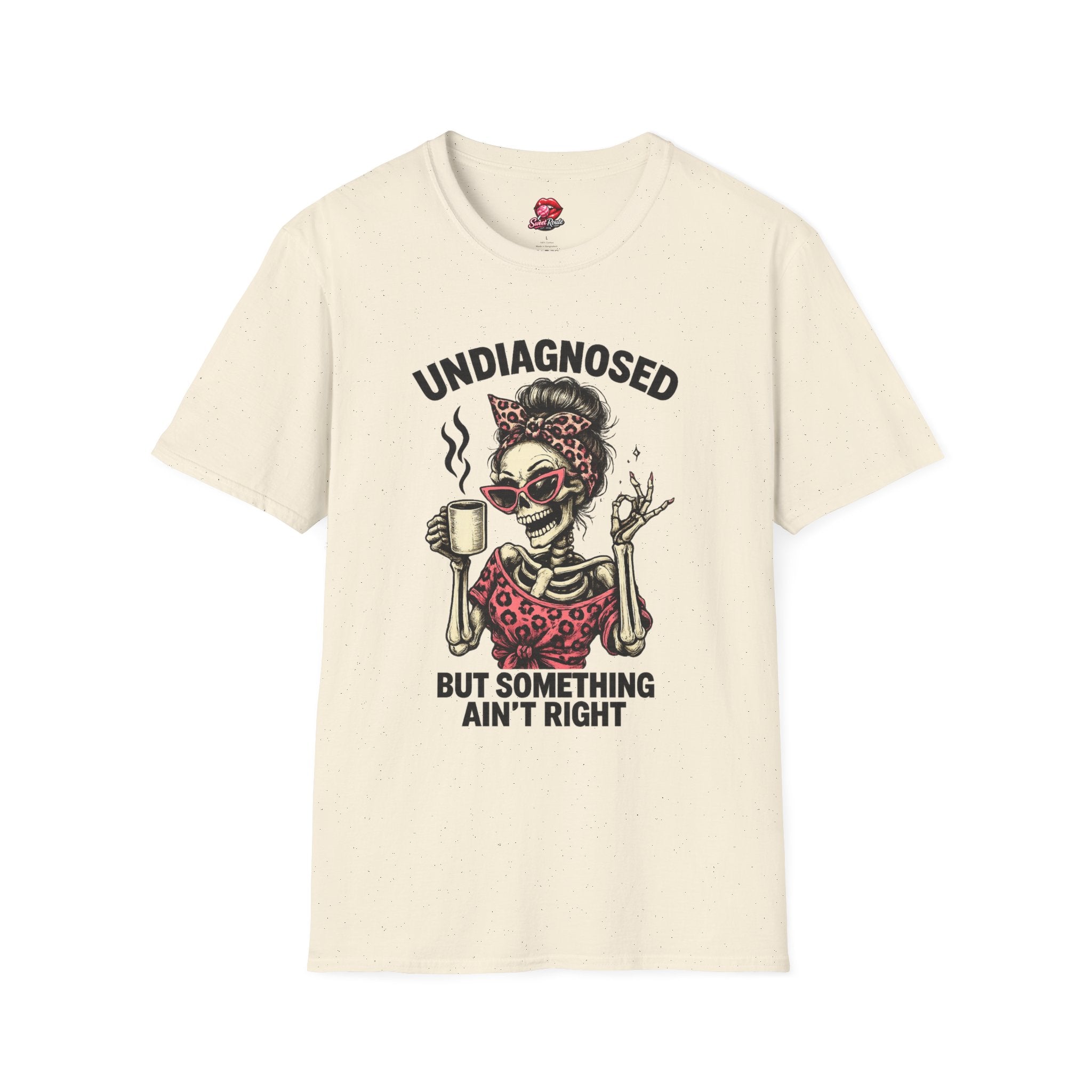 Undiagnosed Skull Lady Coffee Tee
