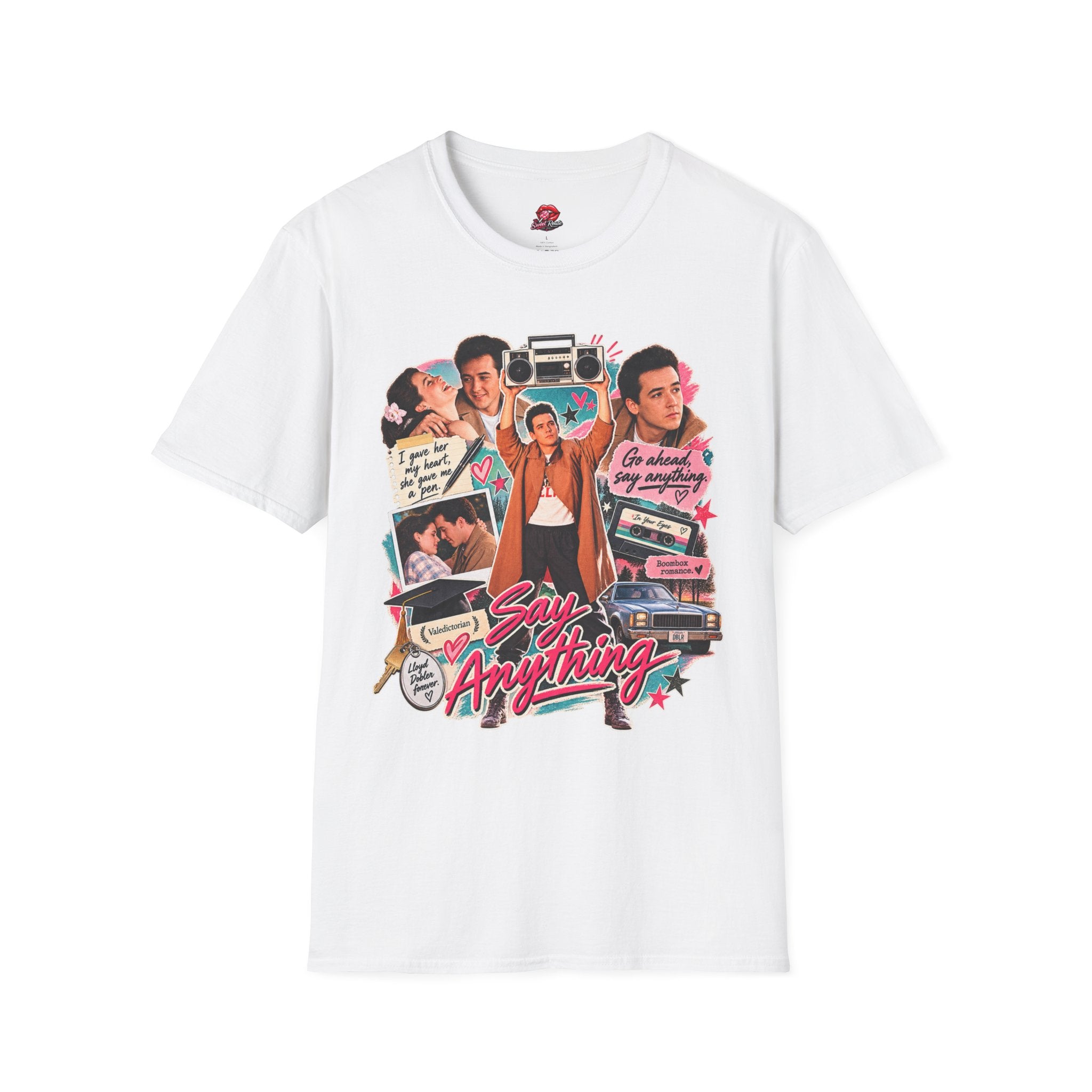 Retro 80s Teen Movie Collage Tee
