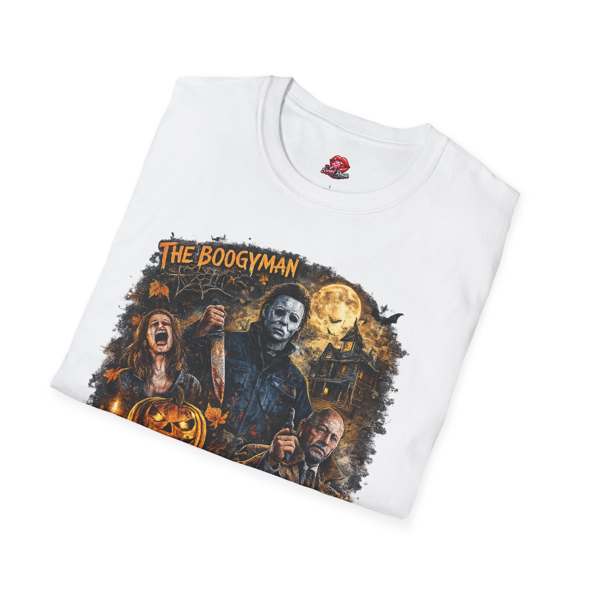 The Boogyman Halloween T-Shirt | Vintage Slasher Horror Graphic Tee | Retro Spooky Season Unisex Shirt