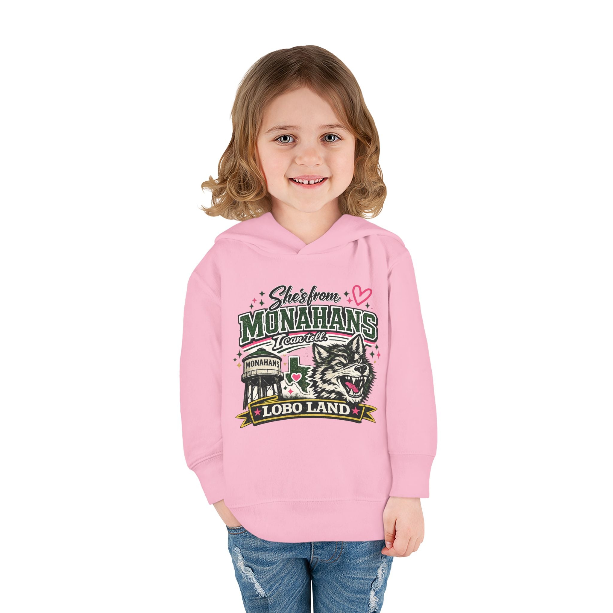 Toddler Hoodie  Monahans Lobo Land