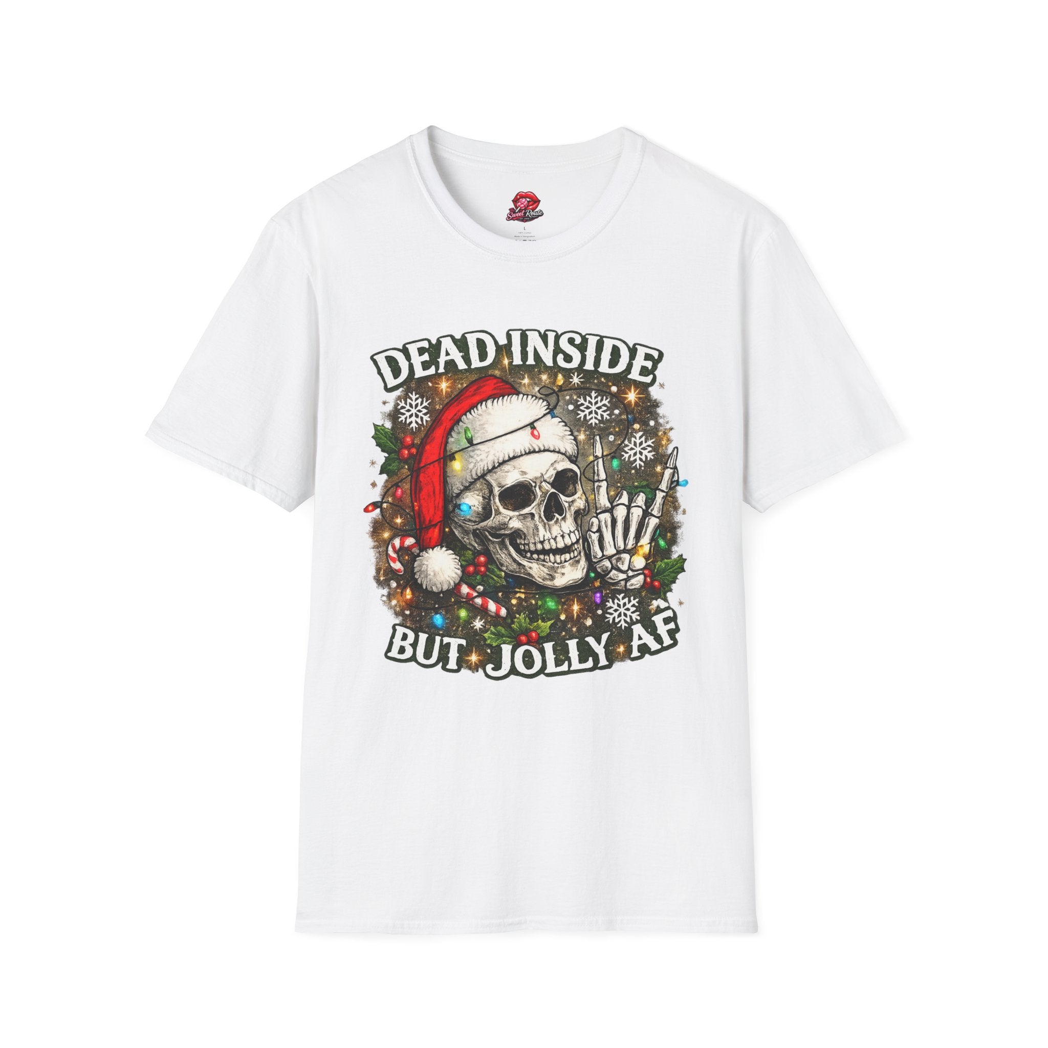 Dead Inside Skull Christmas Tee