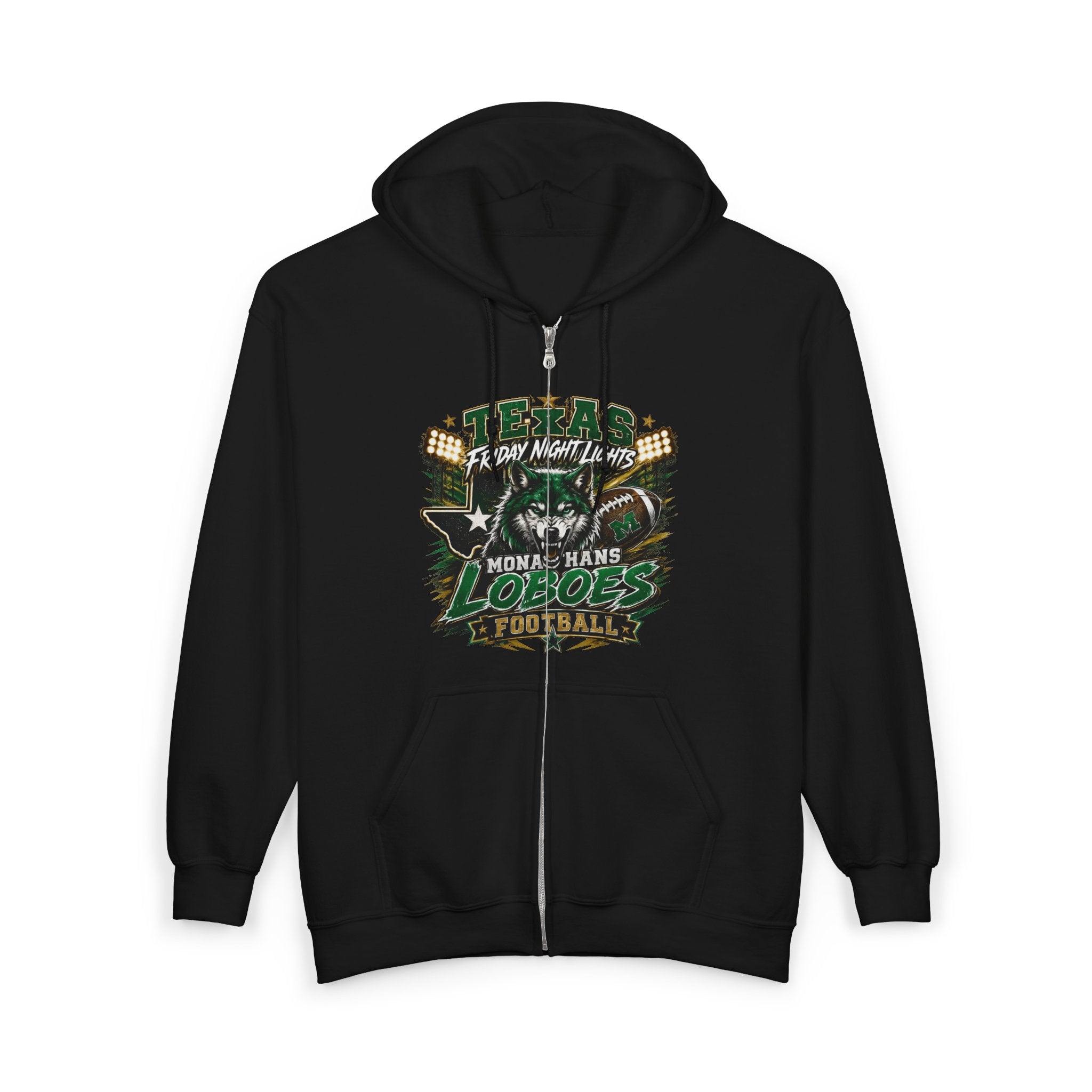 Loboes Football Full-Zip Hoodie