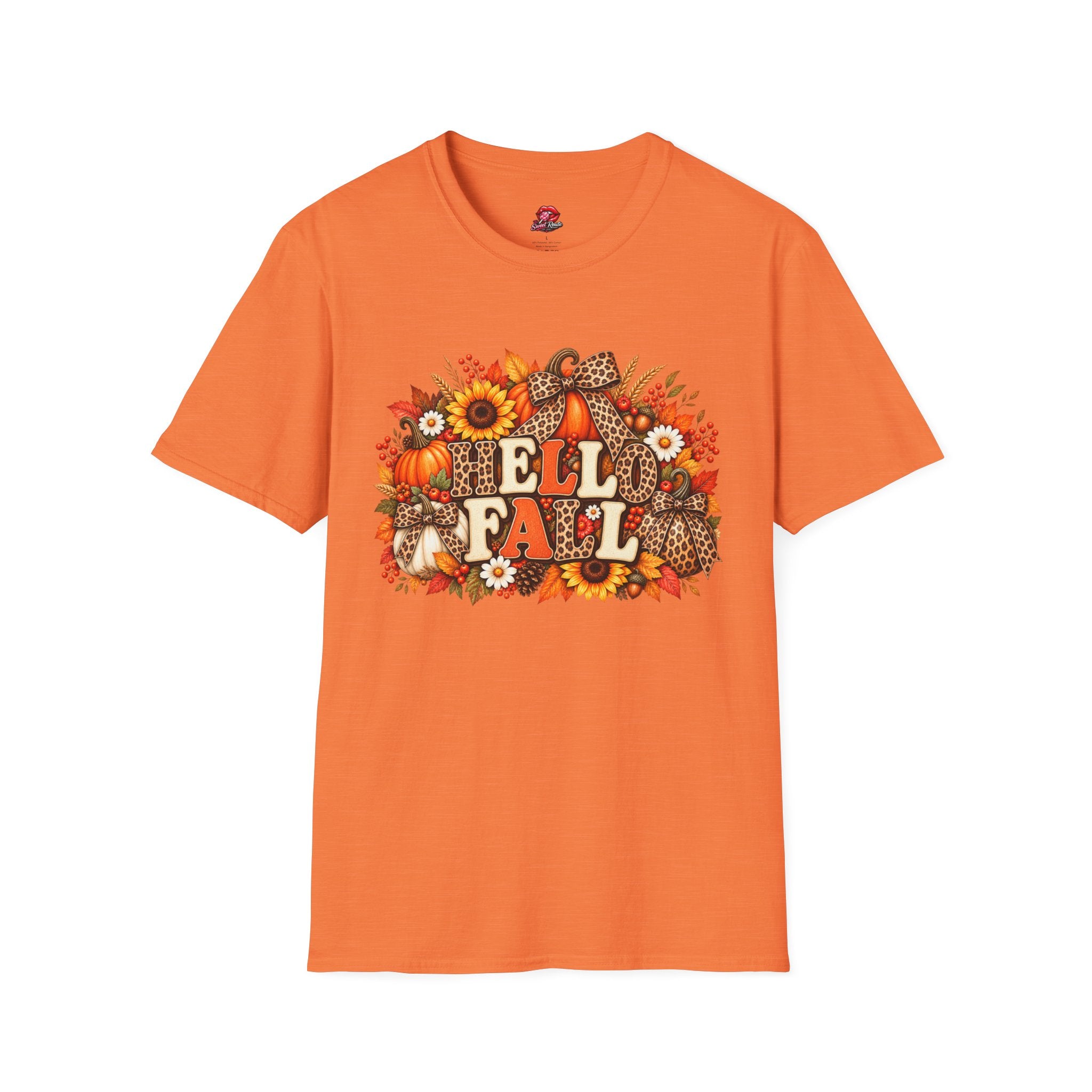 Hello Fall Leopard Bow Tee