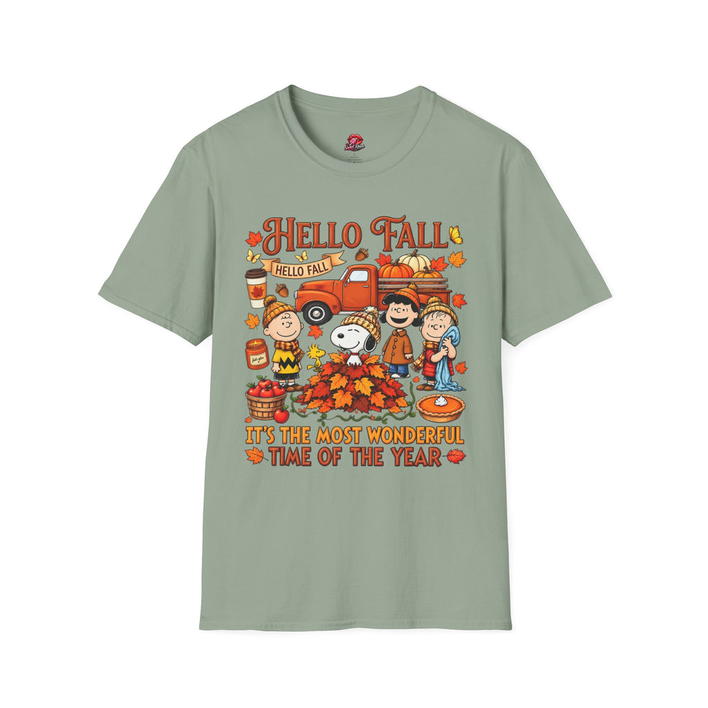 Vintage Pumpkin Truck & Peanuts  Autumn Tee