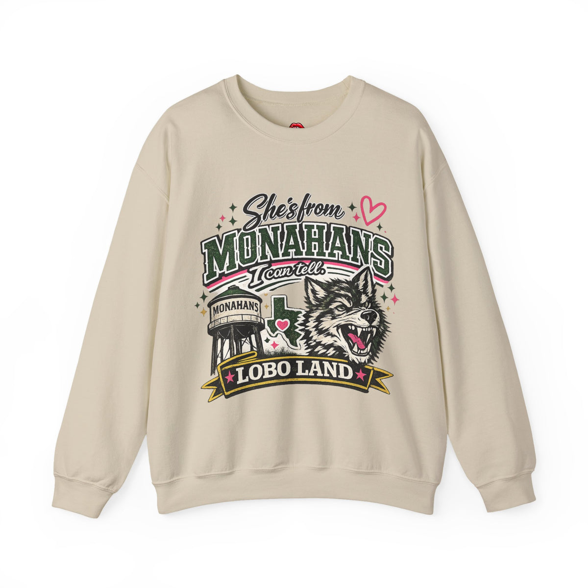 Monahans Lobo Land Vintage Worn Crewneck Sweatshirt