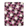 Cute Pink Ghost Halloween Sherpa Blanket