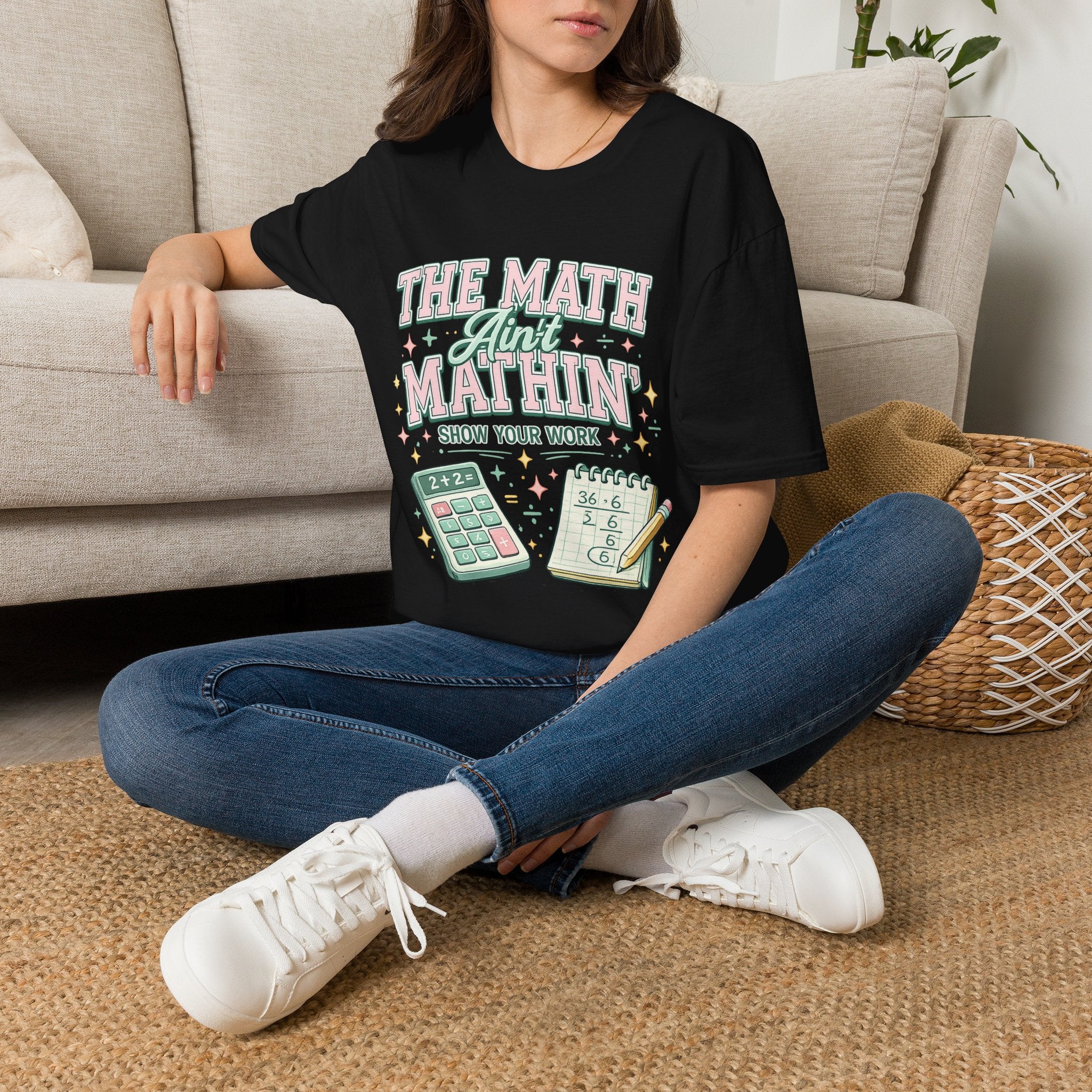 The Math Ain’t Mathin’ Teacher T-Shirt | Funny Math Teacher Graphic Tee | Retro Classroom Shirt | Back to School Gift