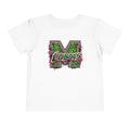 Green Leopard 'Lobos' M Letter Toddler Tee