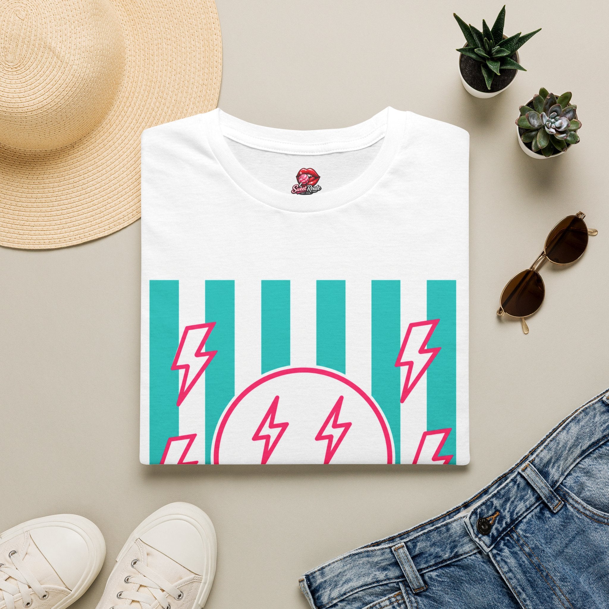 Smiling Lightning Face T-Shirt