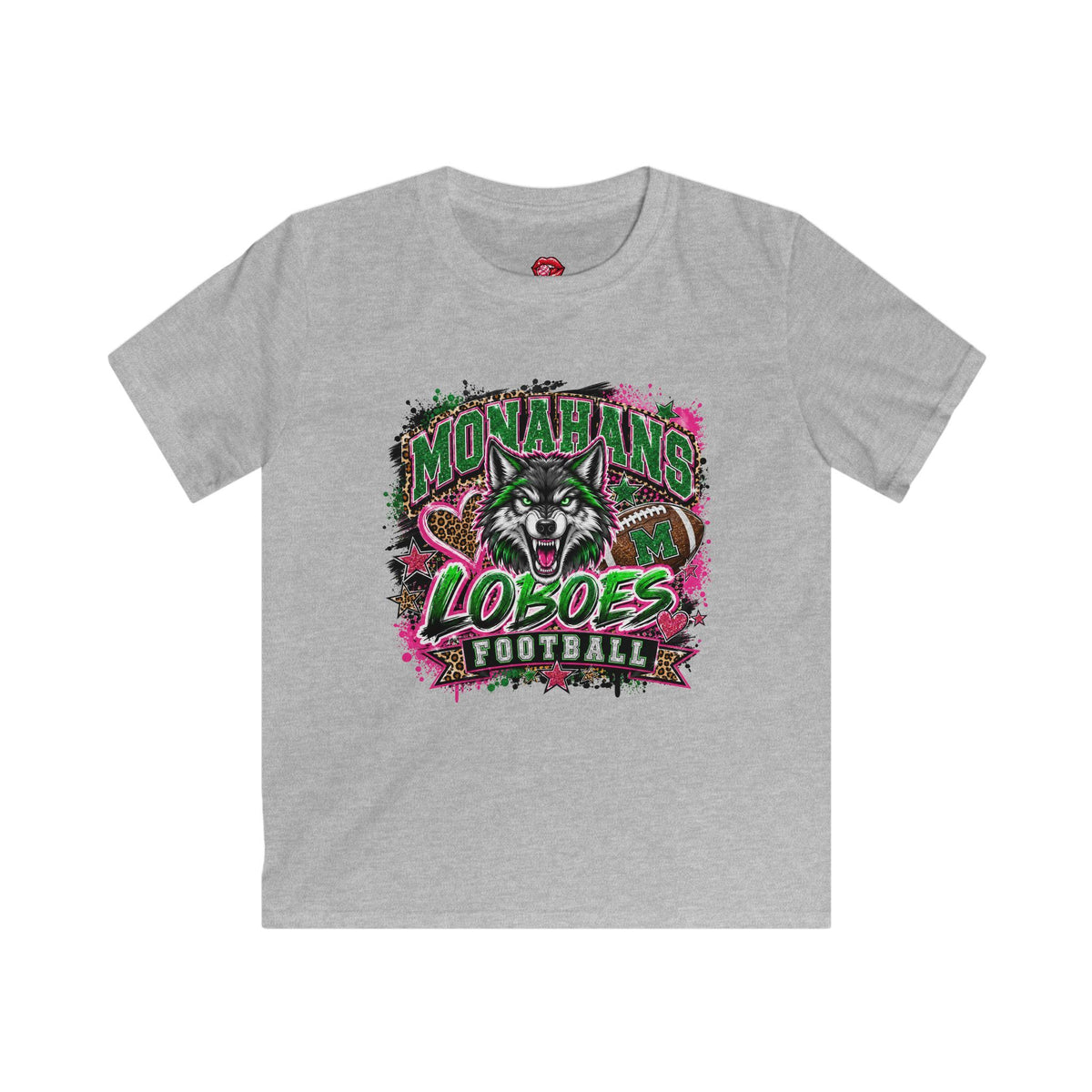 Kids Monahans Loboes Football Tee