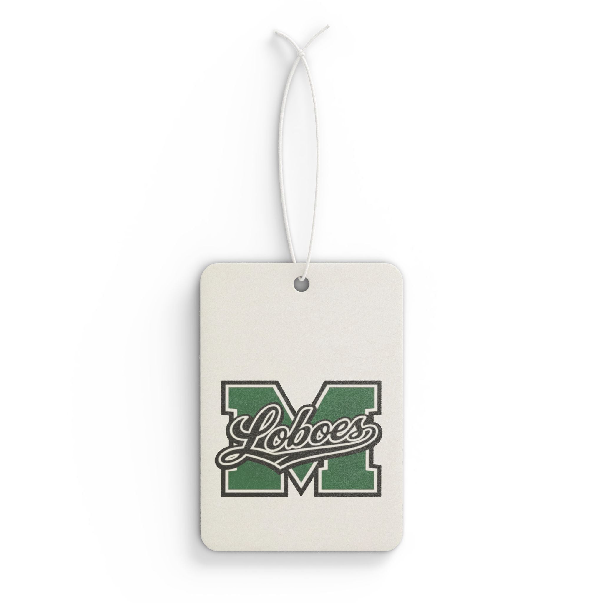 Loboes M Green 'M' Car Air Freshener