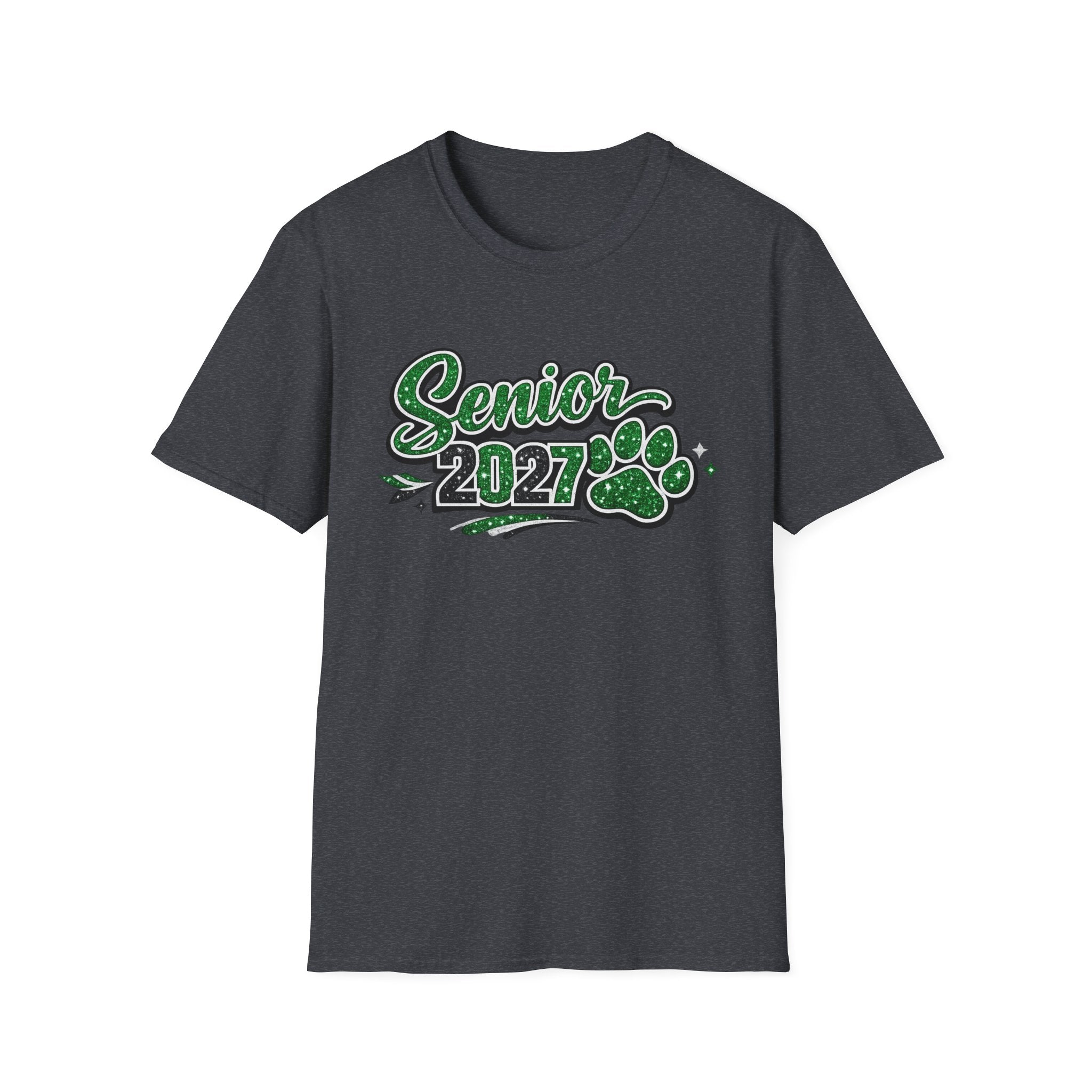 Senior 2027 Paw Print T-Shirt