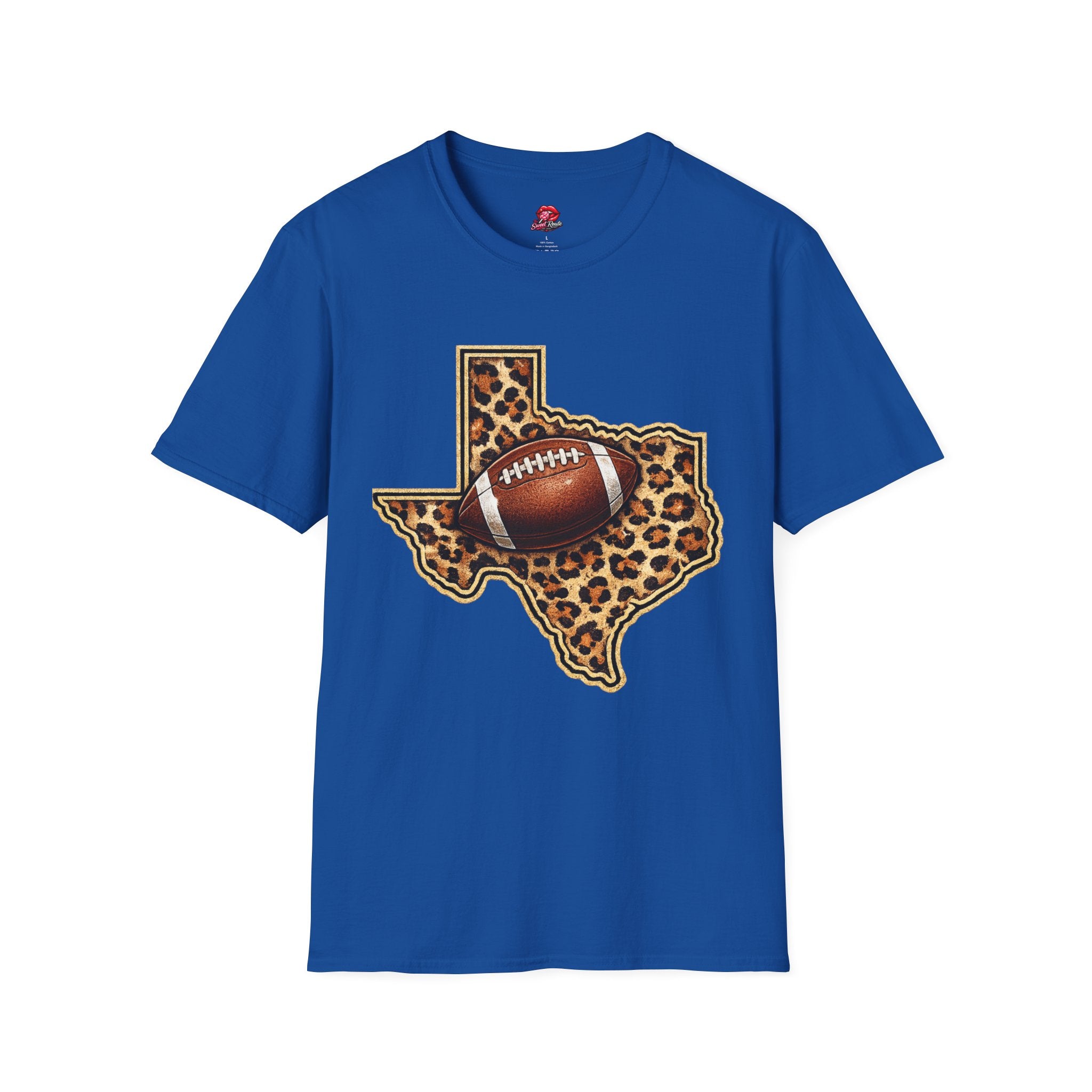 Texas Leopard Football T-Shirt