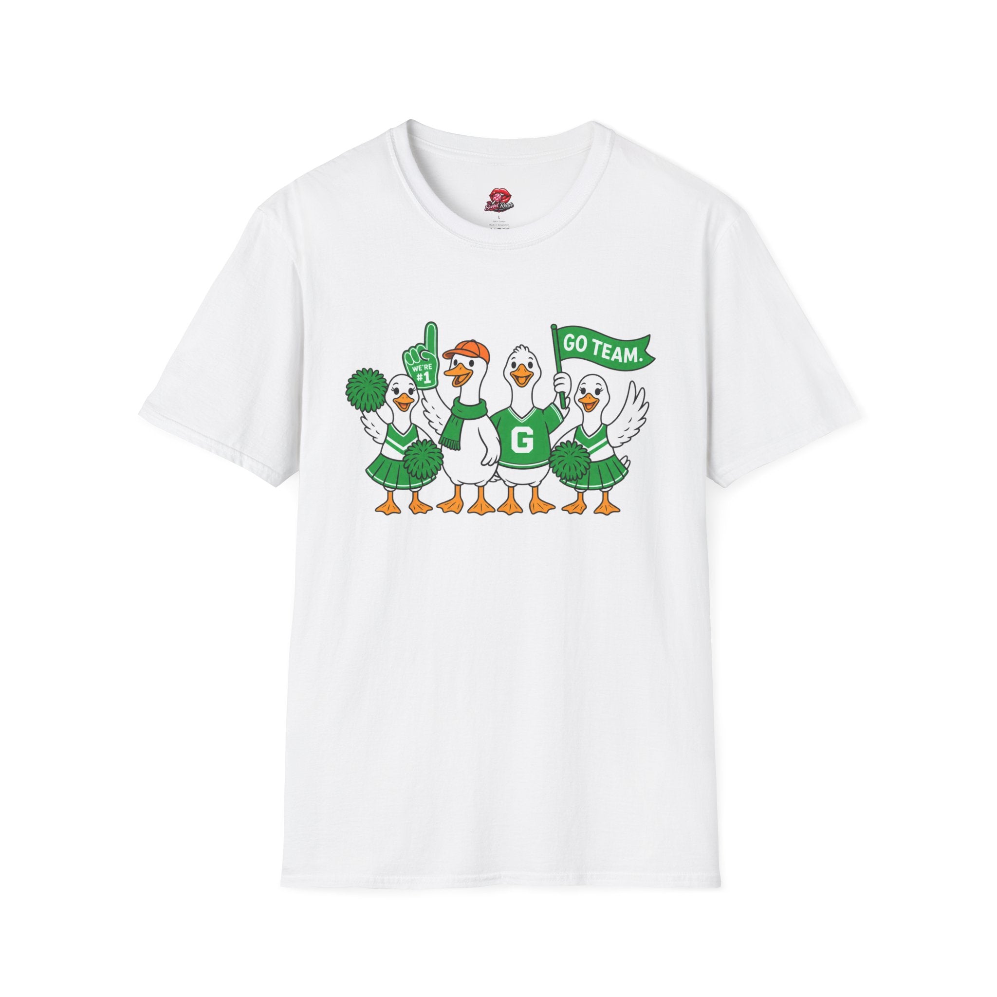 Cheerleader Ducks 'Go Team' T-Shirt
