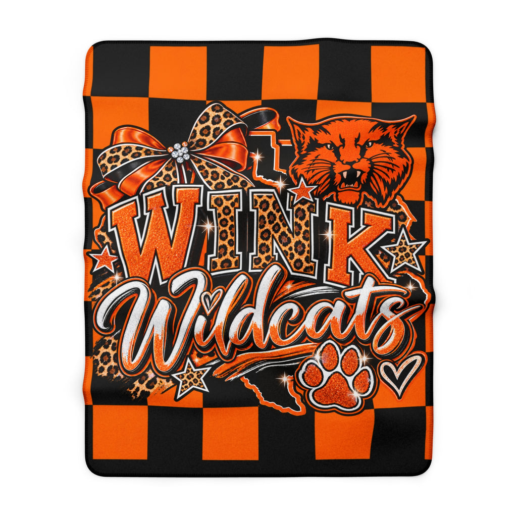 Wink Wildcats Sherpa Blanket