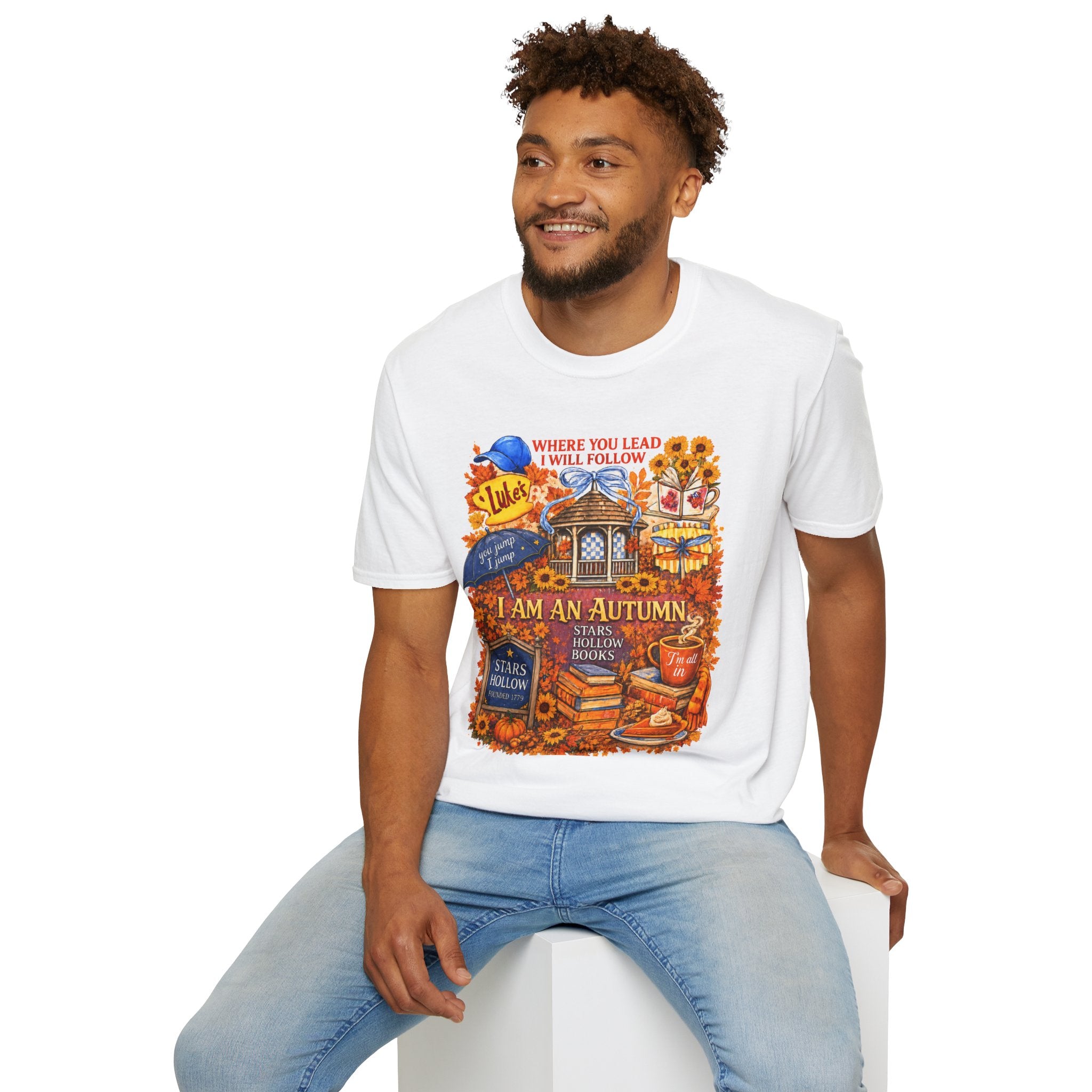 Autumn Cottage Tee - "Where You Lead I Will Follow" Fall Graphic T-shirt | Cozy Cottagecore Autumn Shirt
