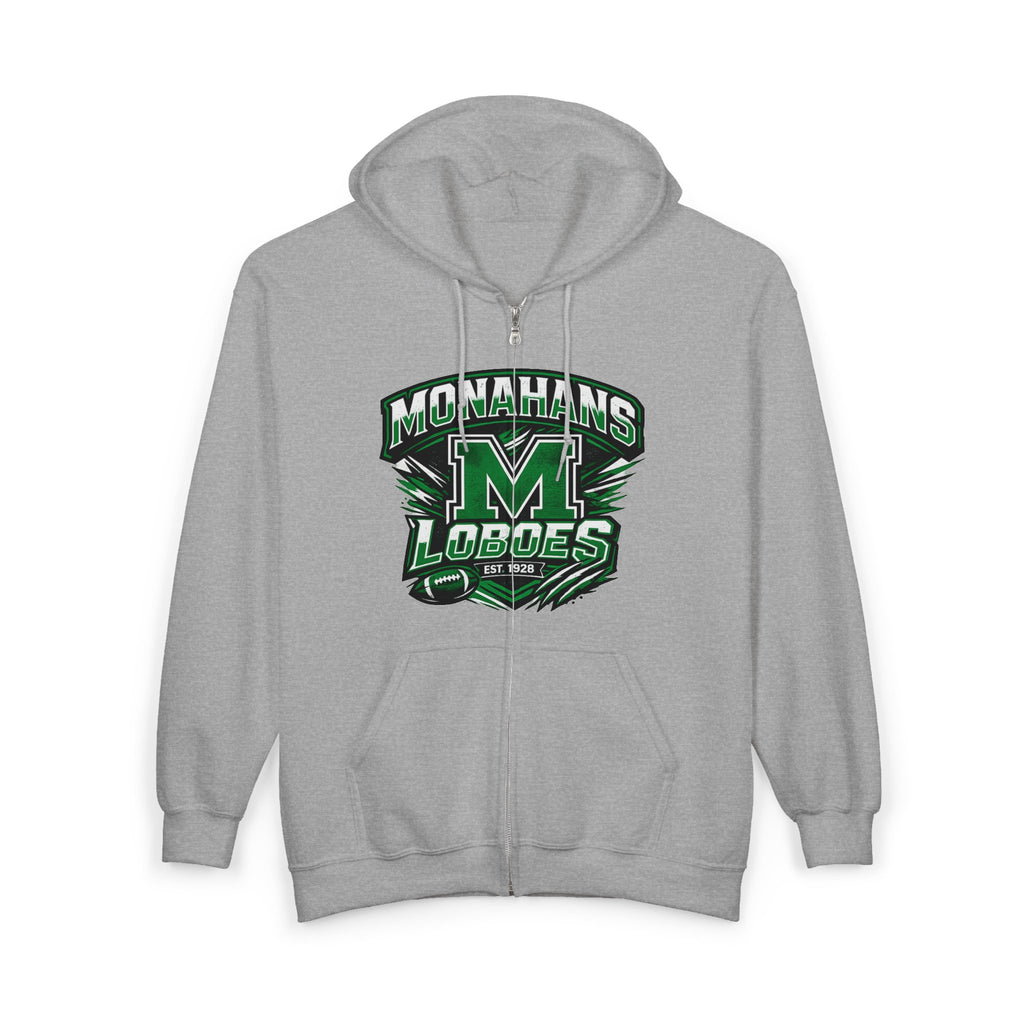 Monahans Loboes M Logo Full-Zip Hoodie