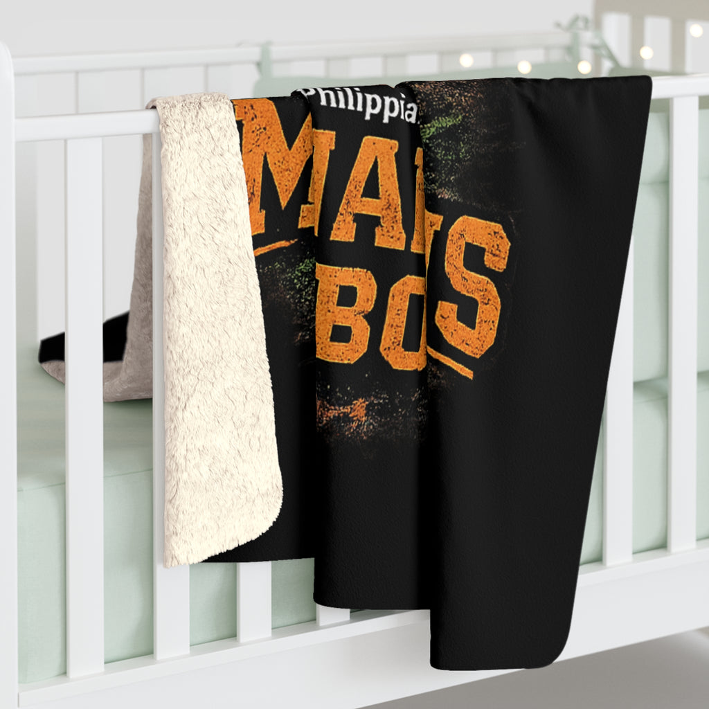 Monahans Loboes Basketball Sherpa Fleece Blanket