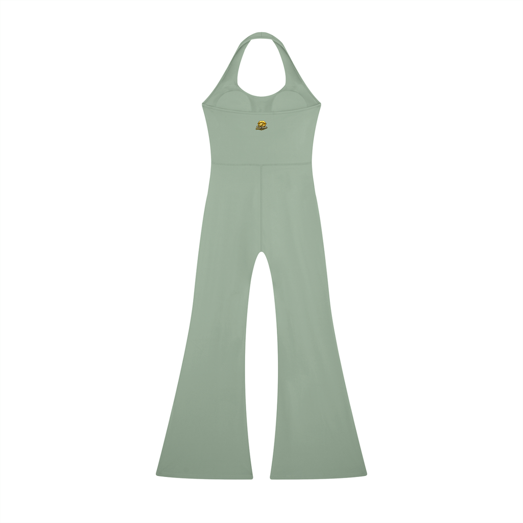 Sweet Route Women’s Halter Flared Jumpsuit