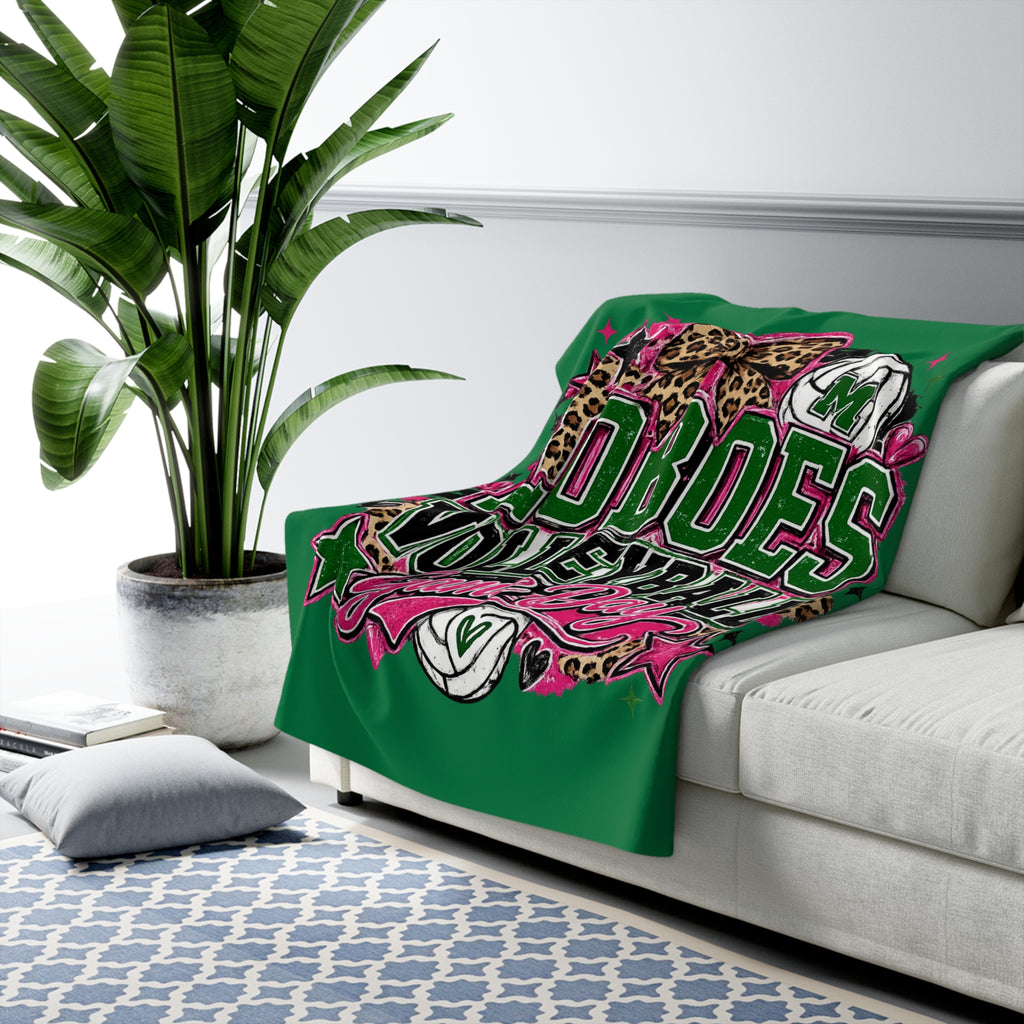 Loboes Volleyball Game Day Sherpa Blanket