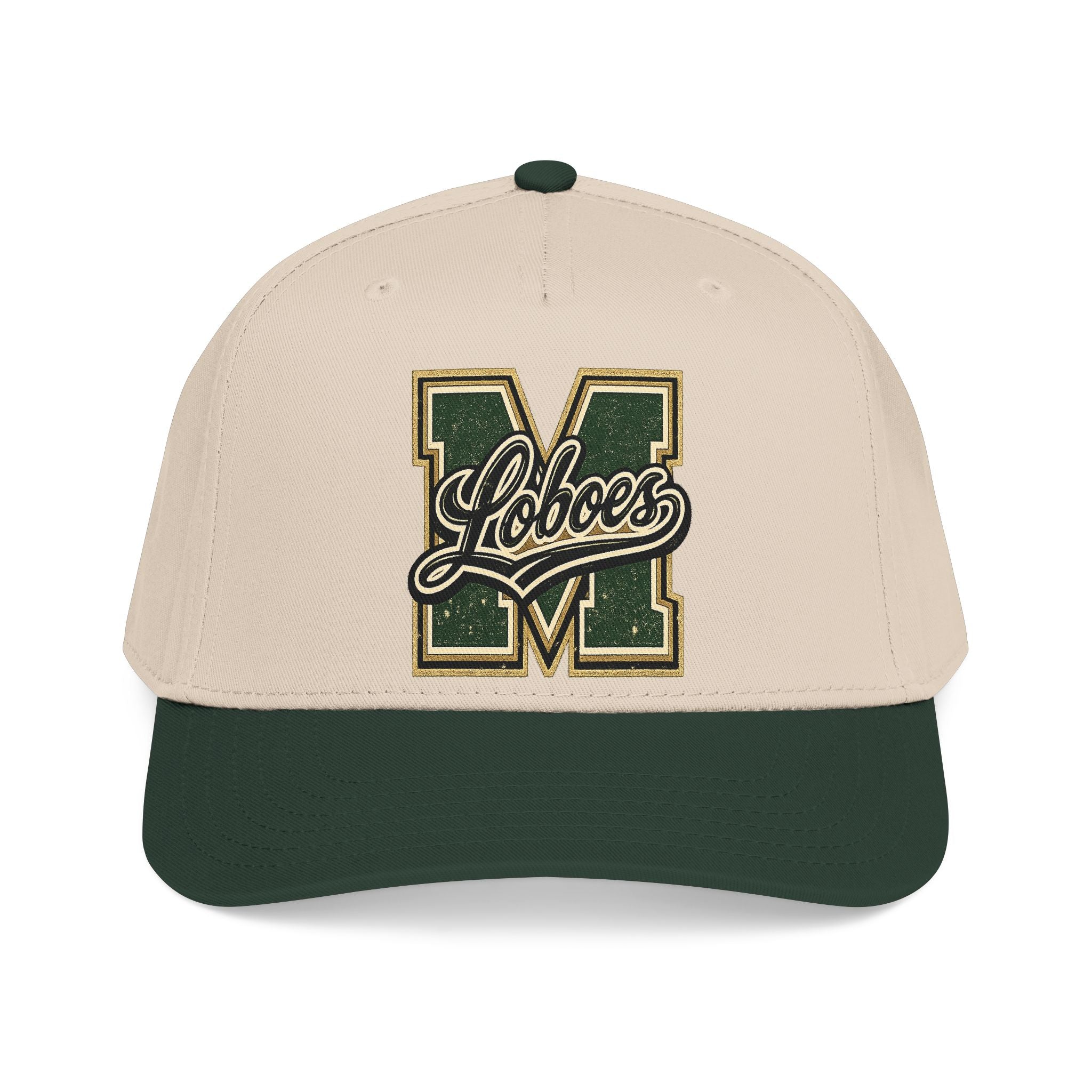 Loboes Vintage Letter M Mid-Profile Baseball Cap