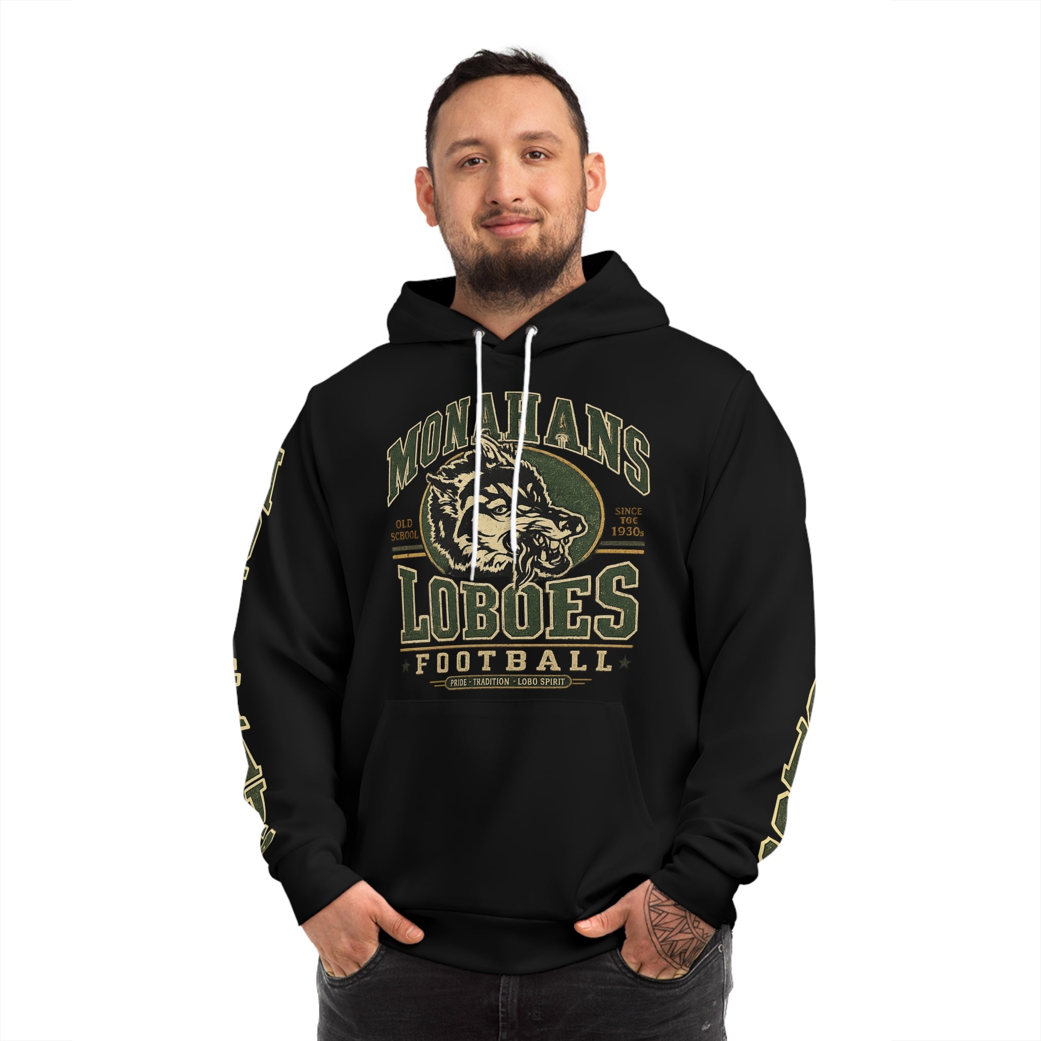 Loboes Football Vintage Mascot Hoodie