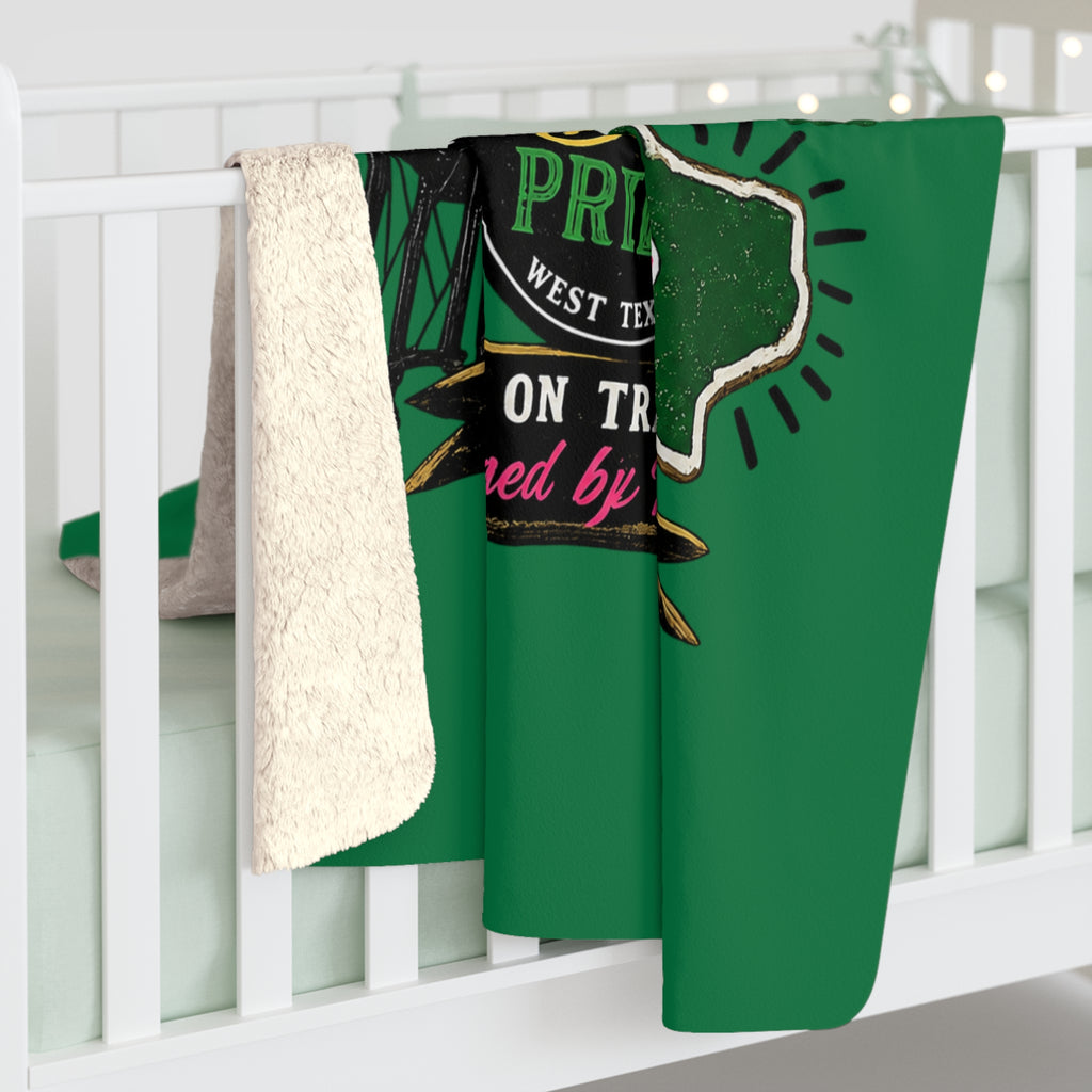 Monahans Loboes Sherpa Fleece Stadium Blanket