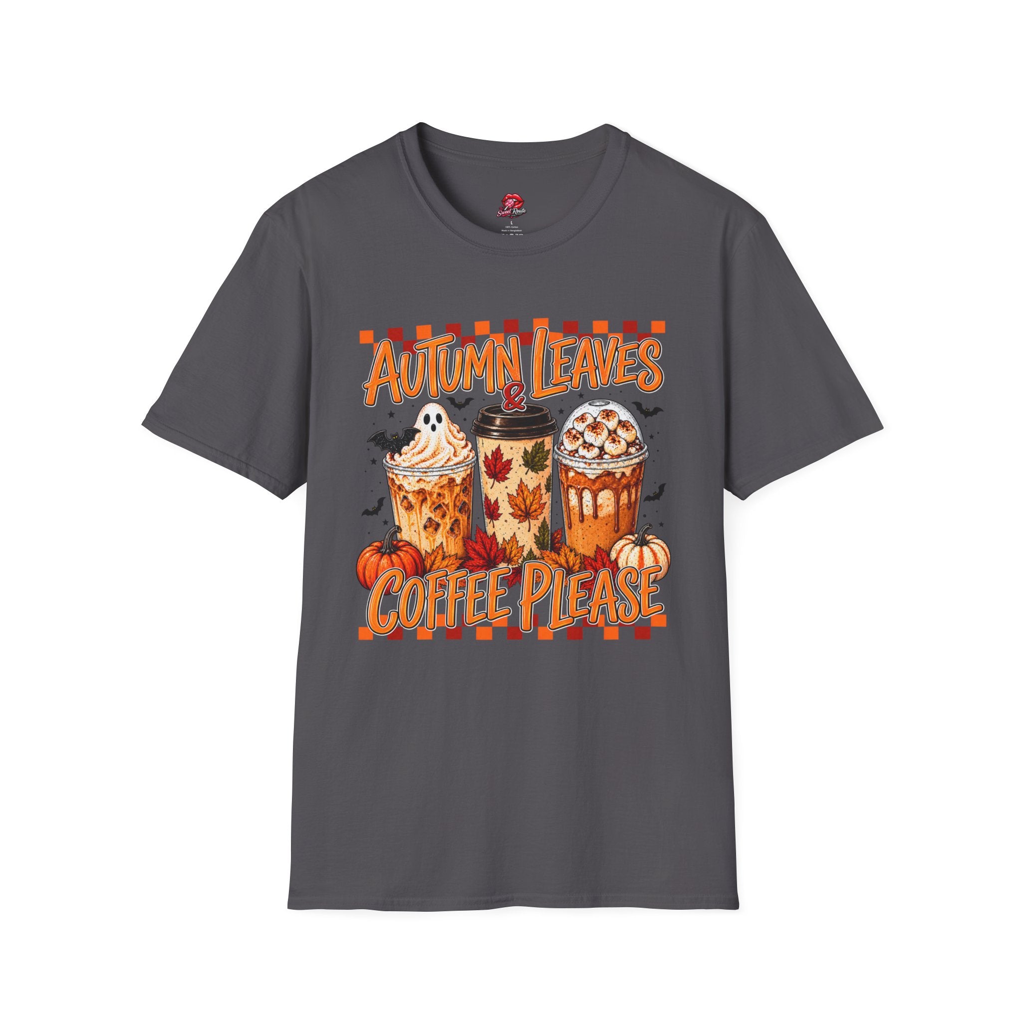 Autumn Leaves Coffee Please T-Shirt