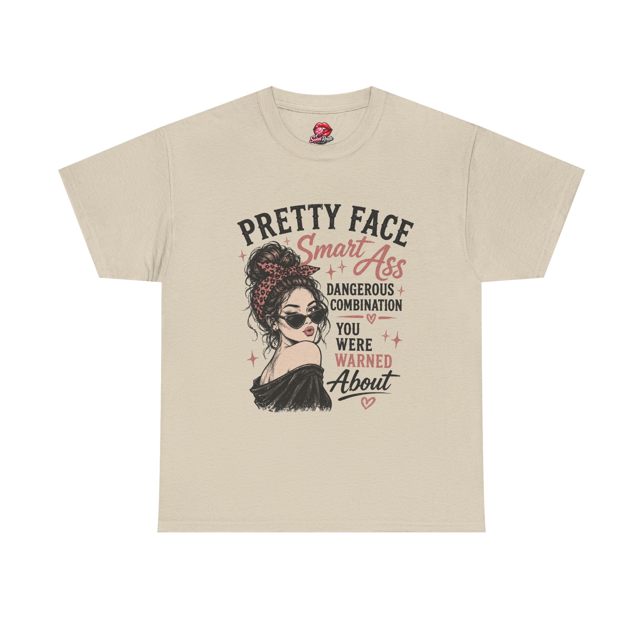 Pretty Face Smart Ass graphic tee