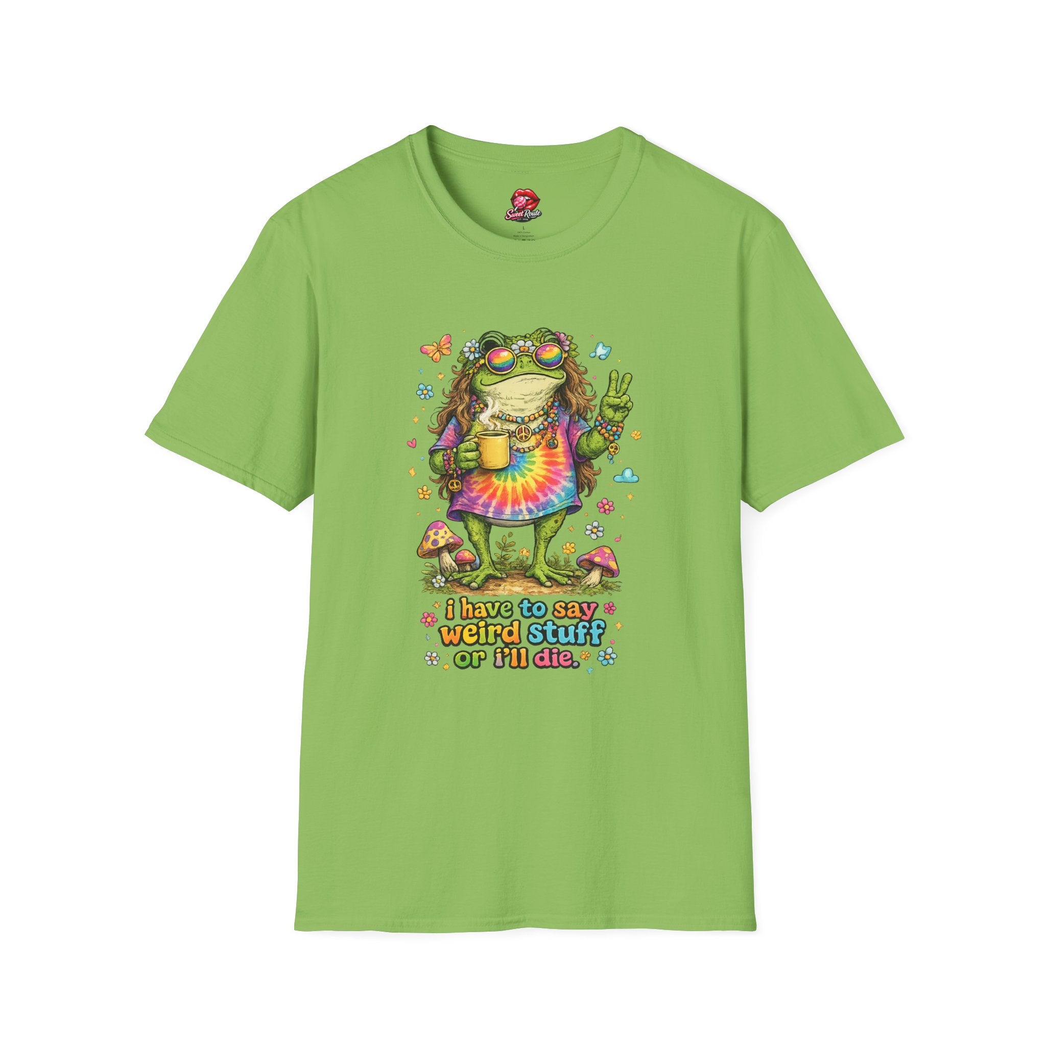 Hippie Frog Peace Sign T-Shirt
