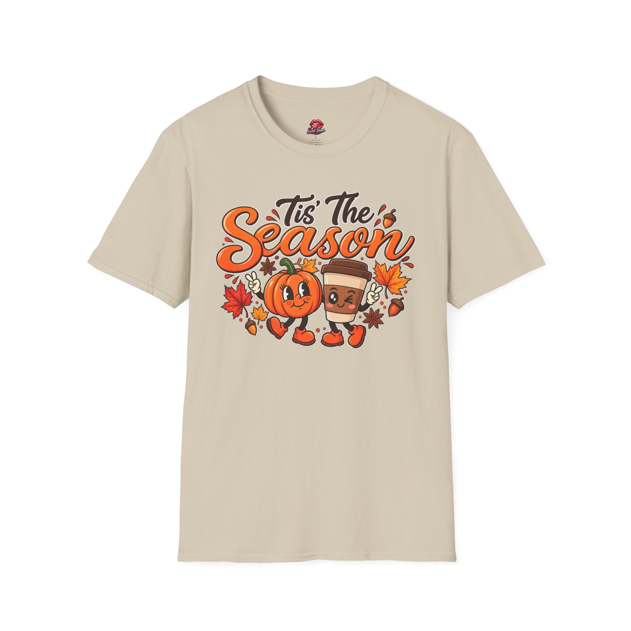 Tis The Season Pumpkin & Coffee Fall Graphic Tee