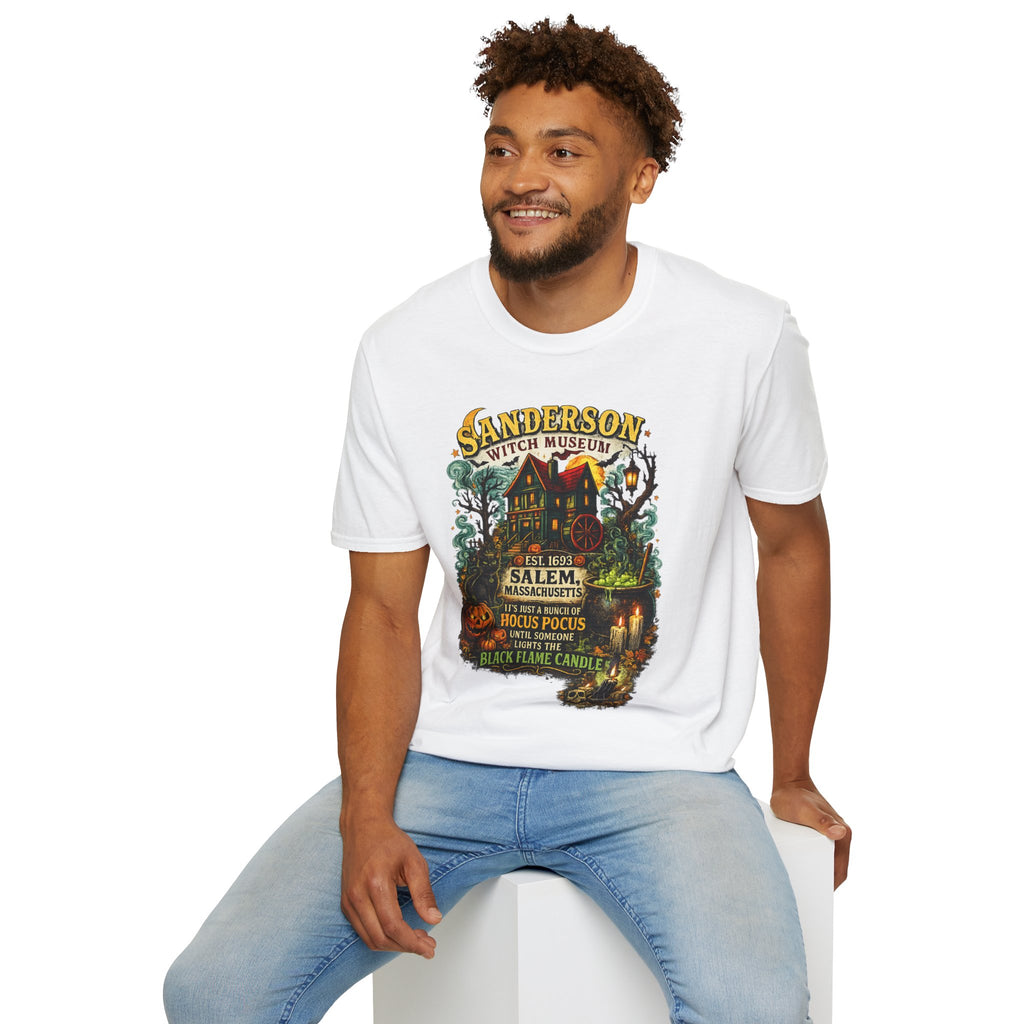 Sanderson Witch Museum Shirt | Vintage Salem Halloween T-Shirt | Witchy Halloween Graphic Tee | Retro Spooky Season Fall Shirt