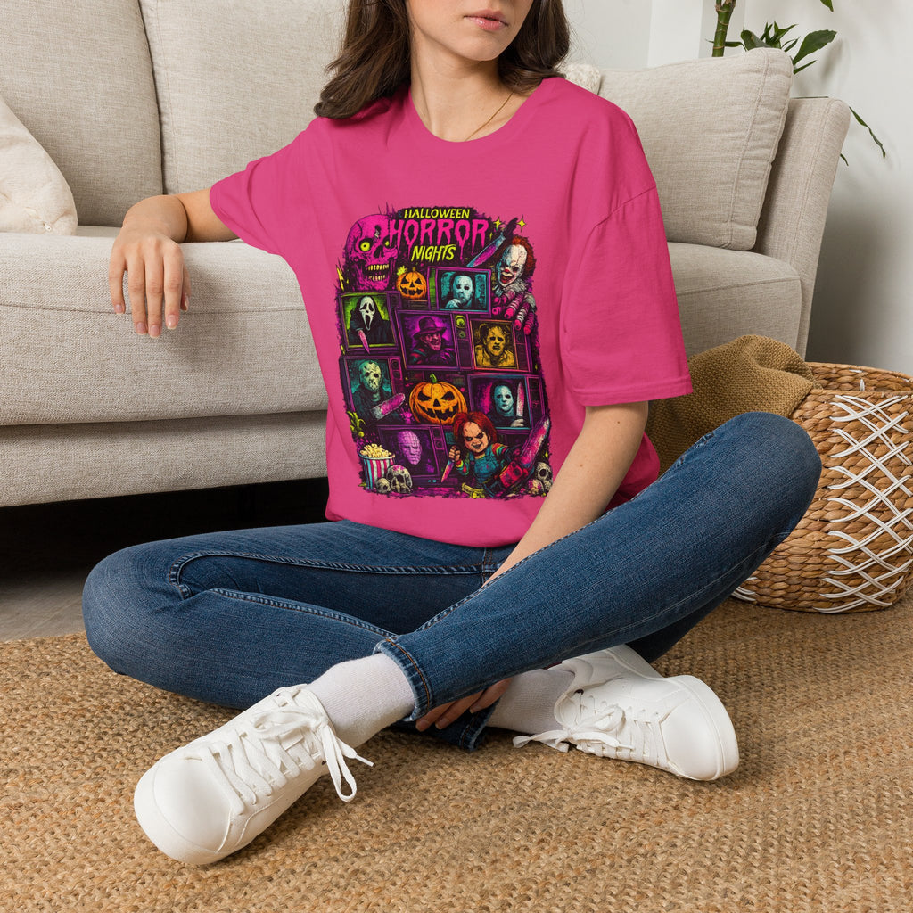 Halloween Horror Nights collage Tee | Vintage Monster Graphic T-Shirt